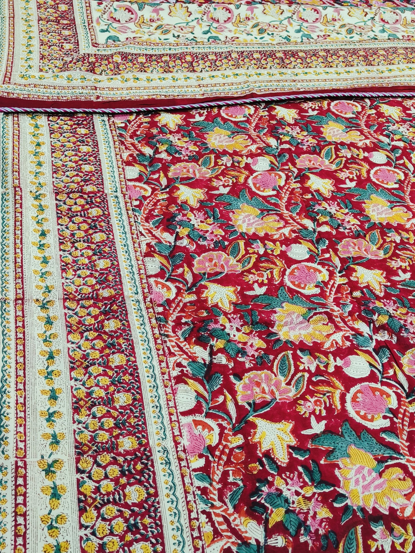 Handblock Printed Premium Double Bed Dohars