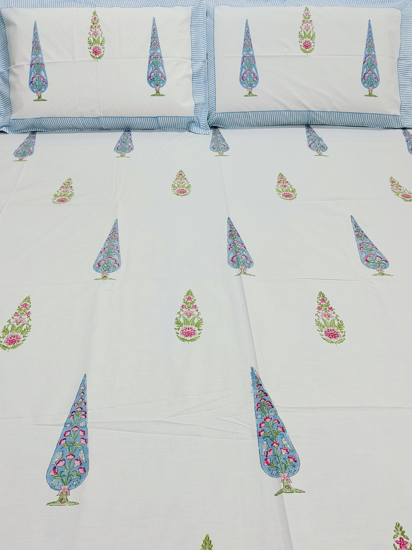 Handblock Printed Premium Bedsheets (Dispatch Time 24 Hours)