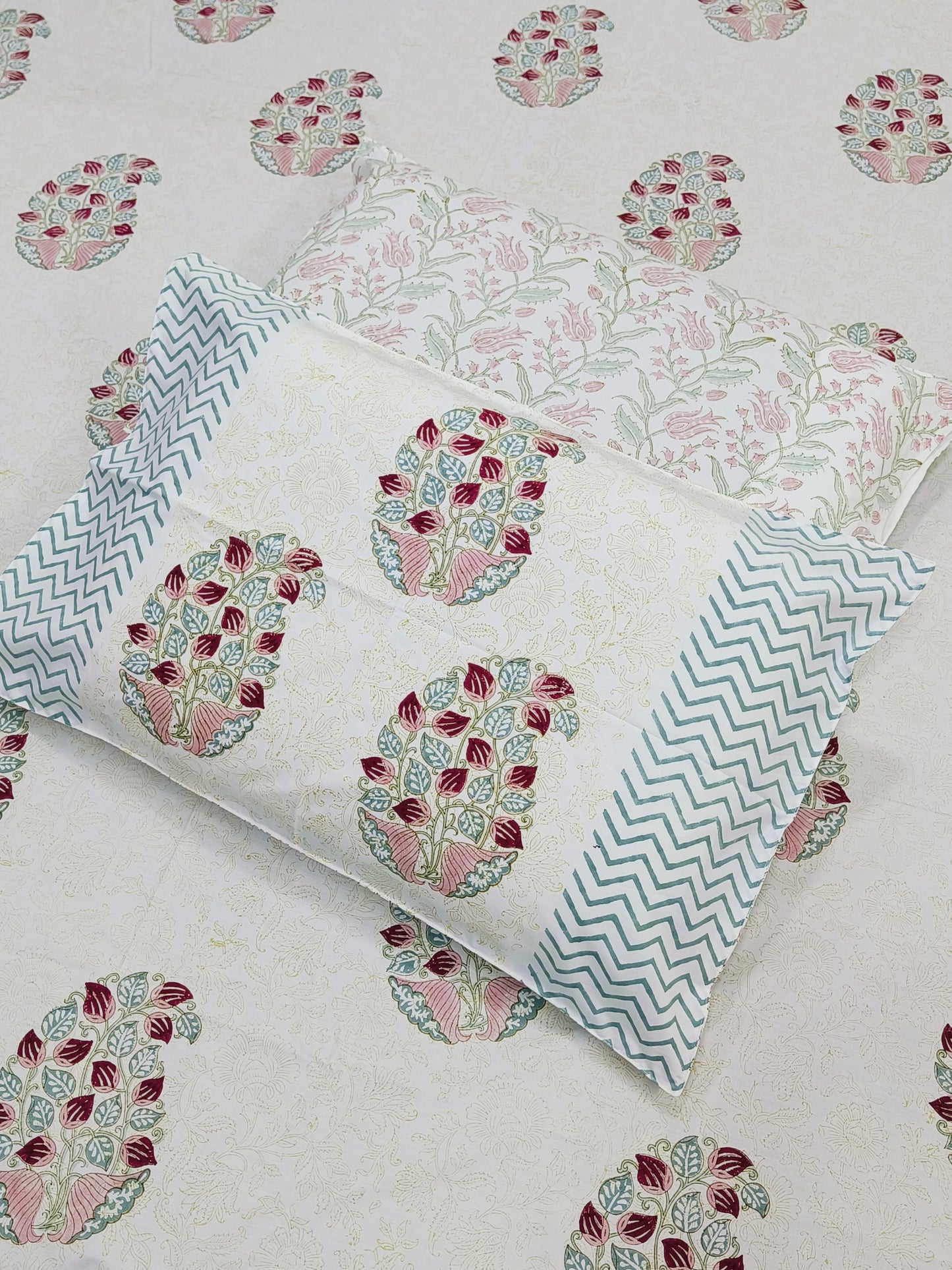 Handblock Printed Premium Bedsheets (Dispatch Time 24 Hours)