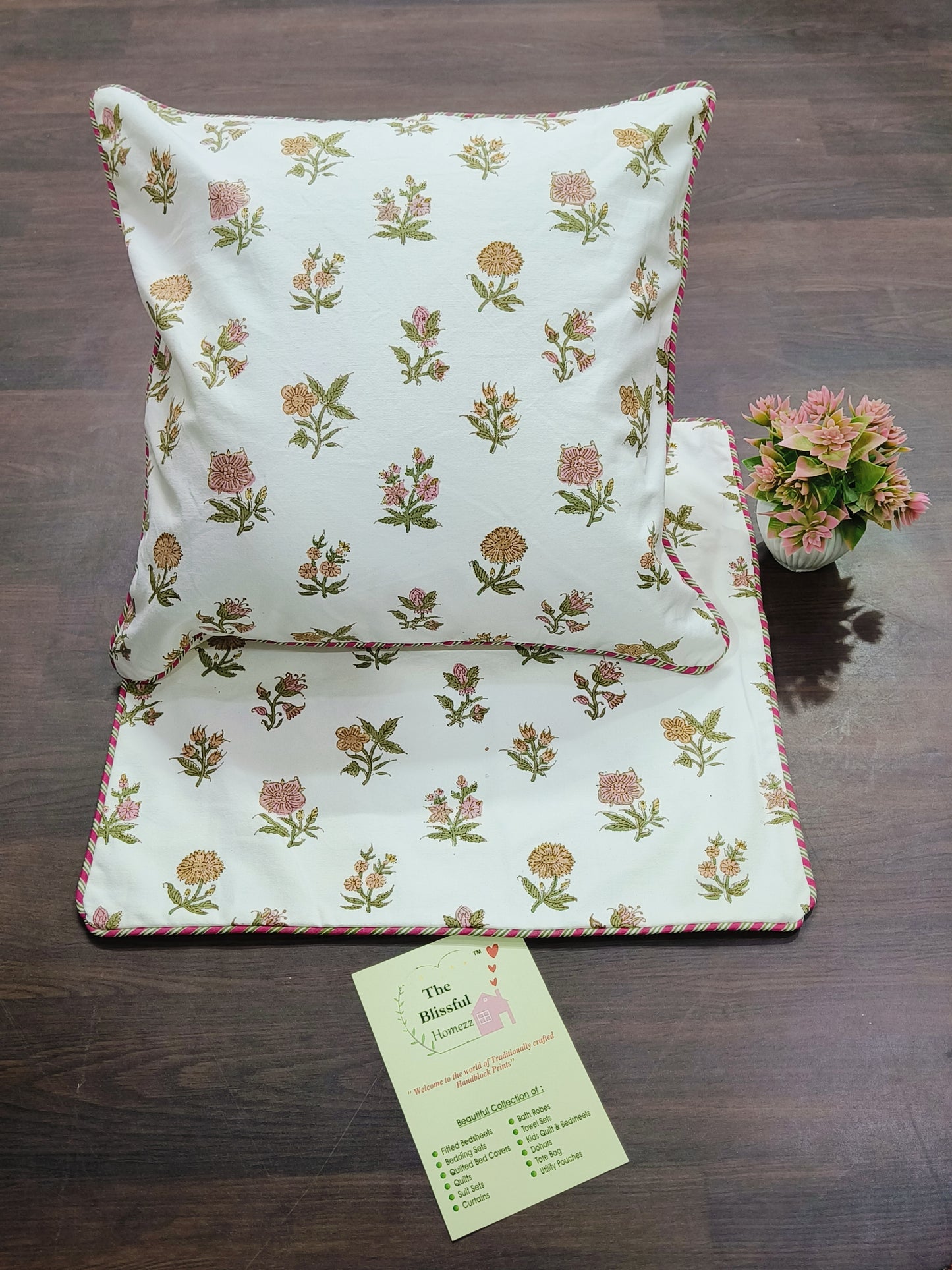 Handblock Printed Cushion Cover