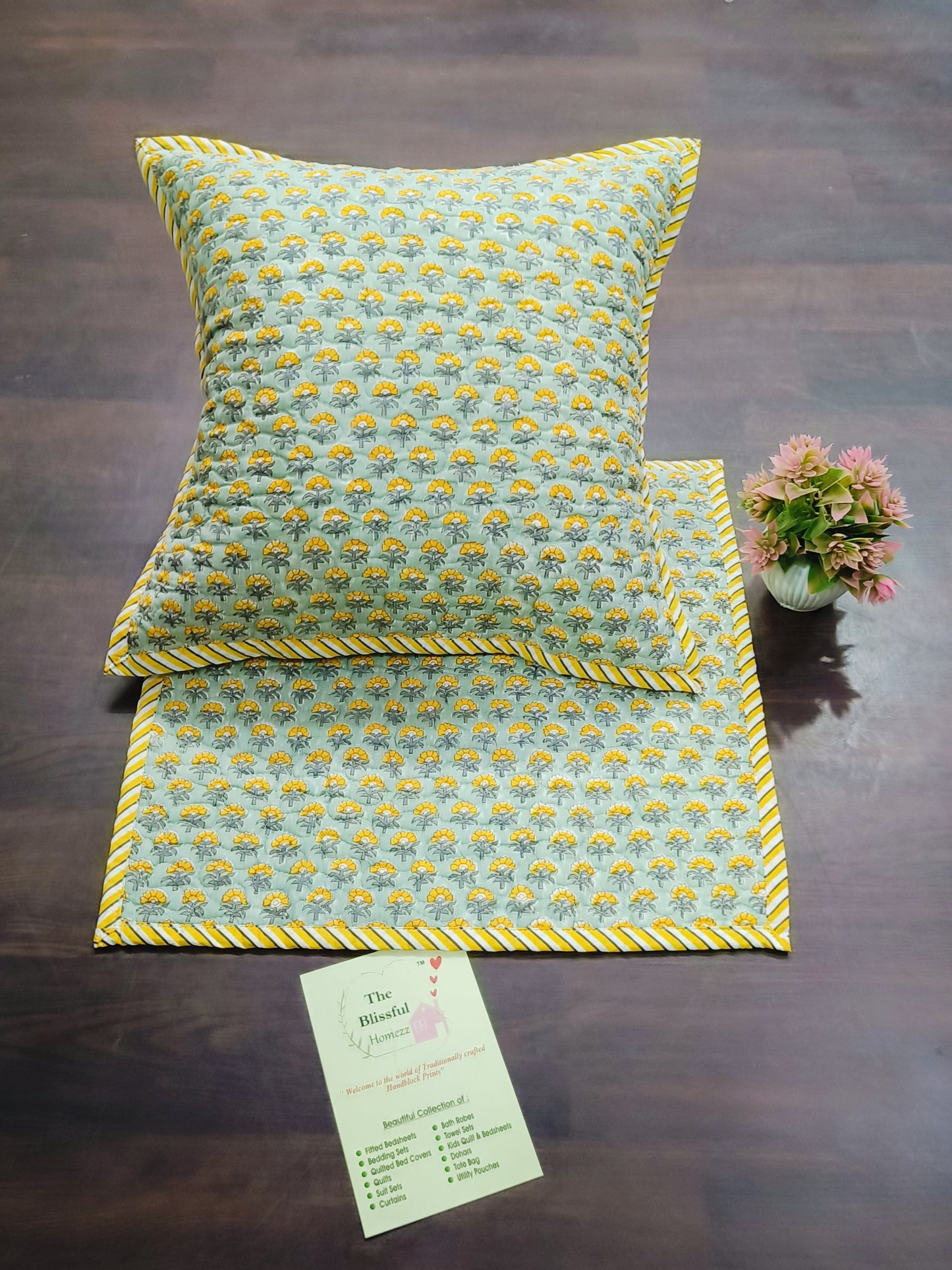 Handblock Printed Cushion Cover