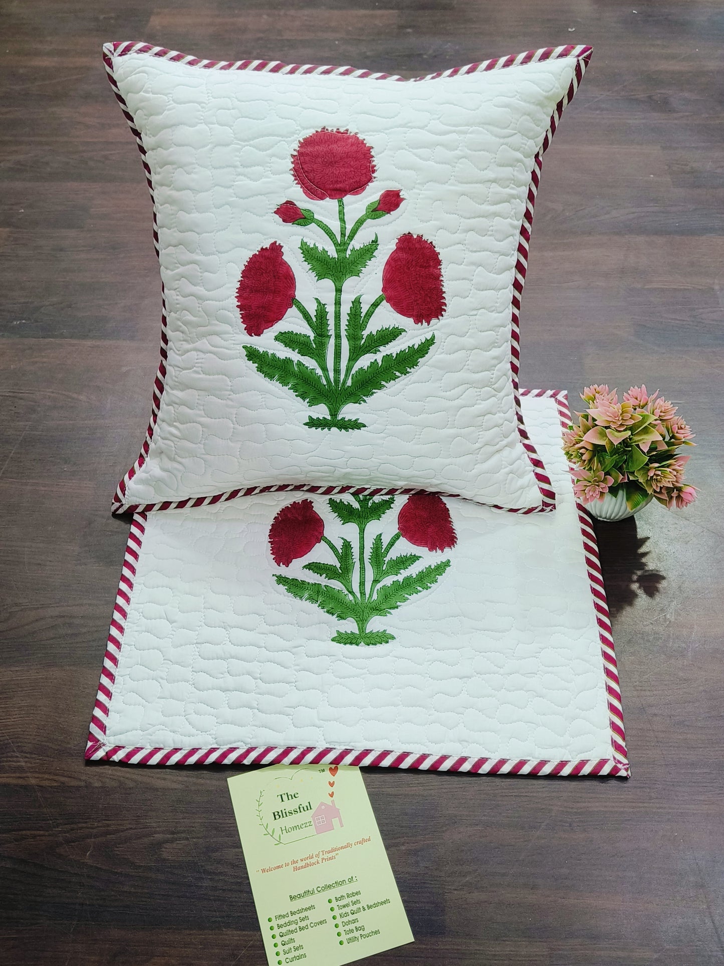 Handblock Printed Cushion Cover