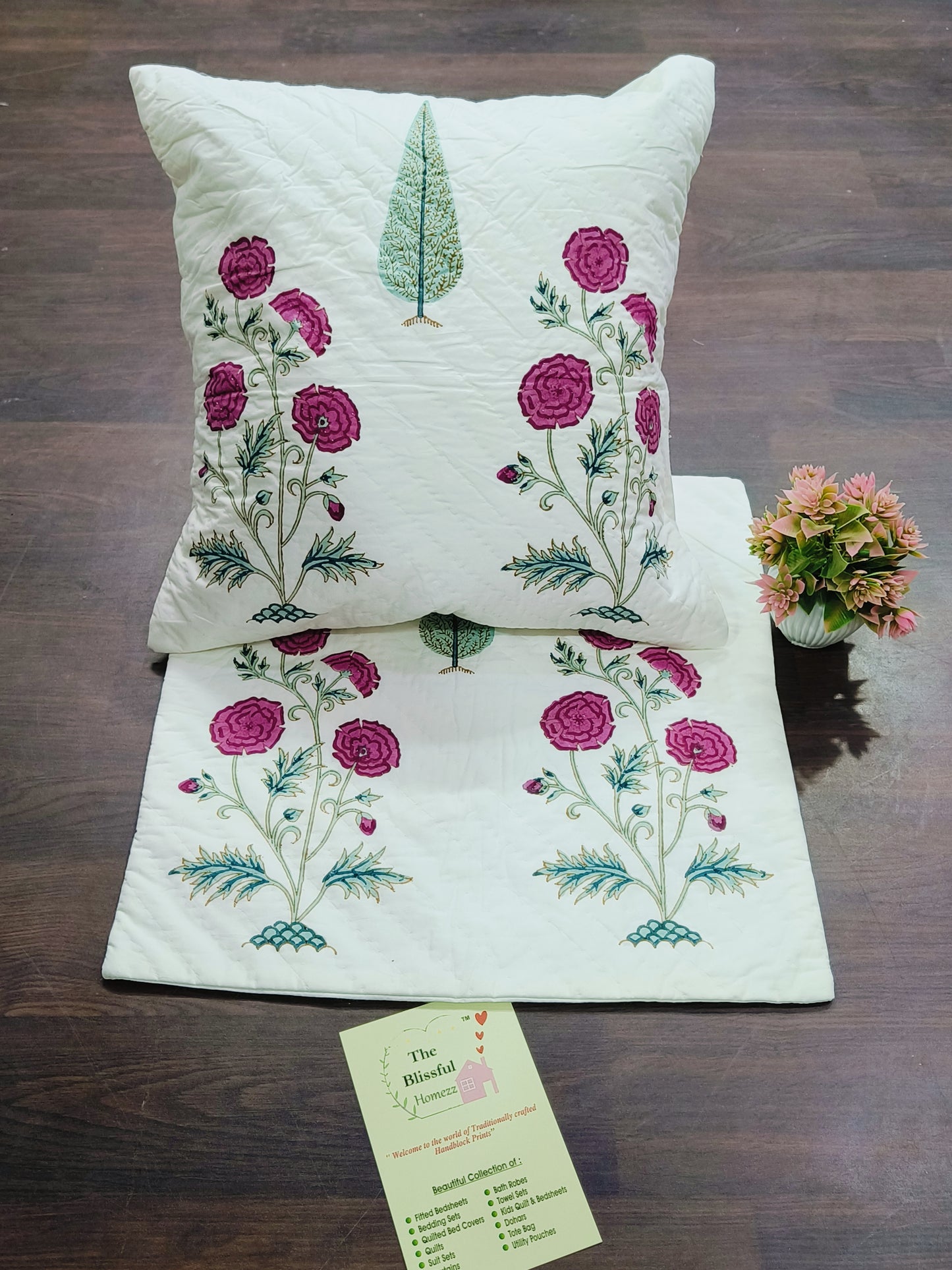 Handblock Printed Cushion Cover