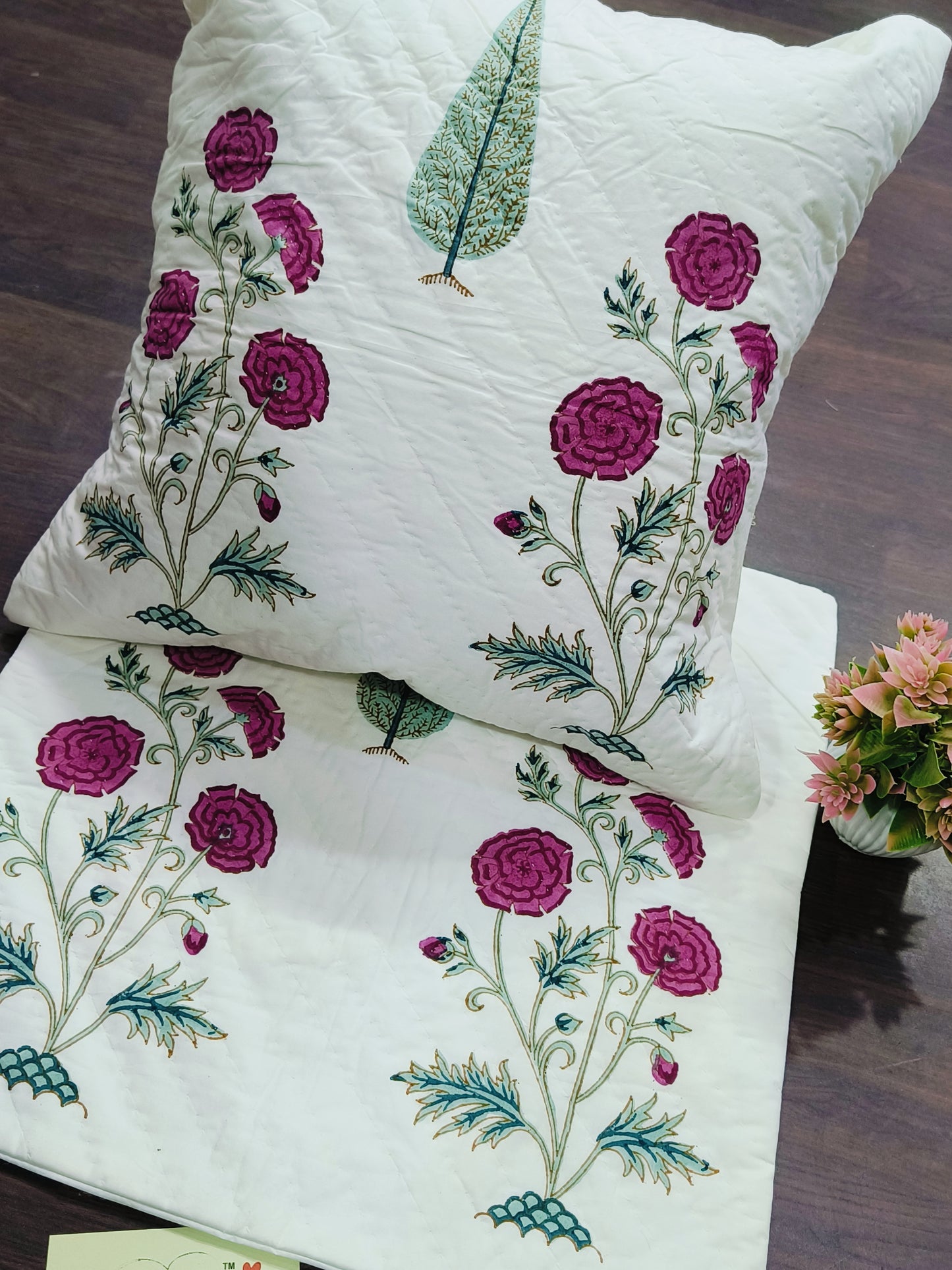 Handblock Printed Cushion Cover
