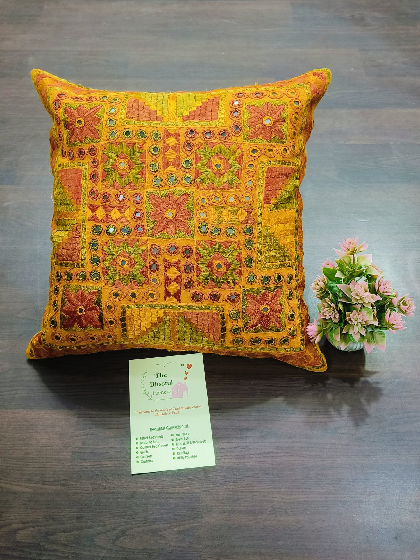 Handblock Printed Cushion Cover