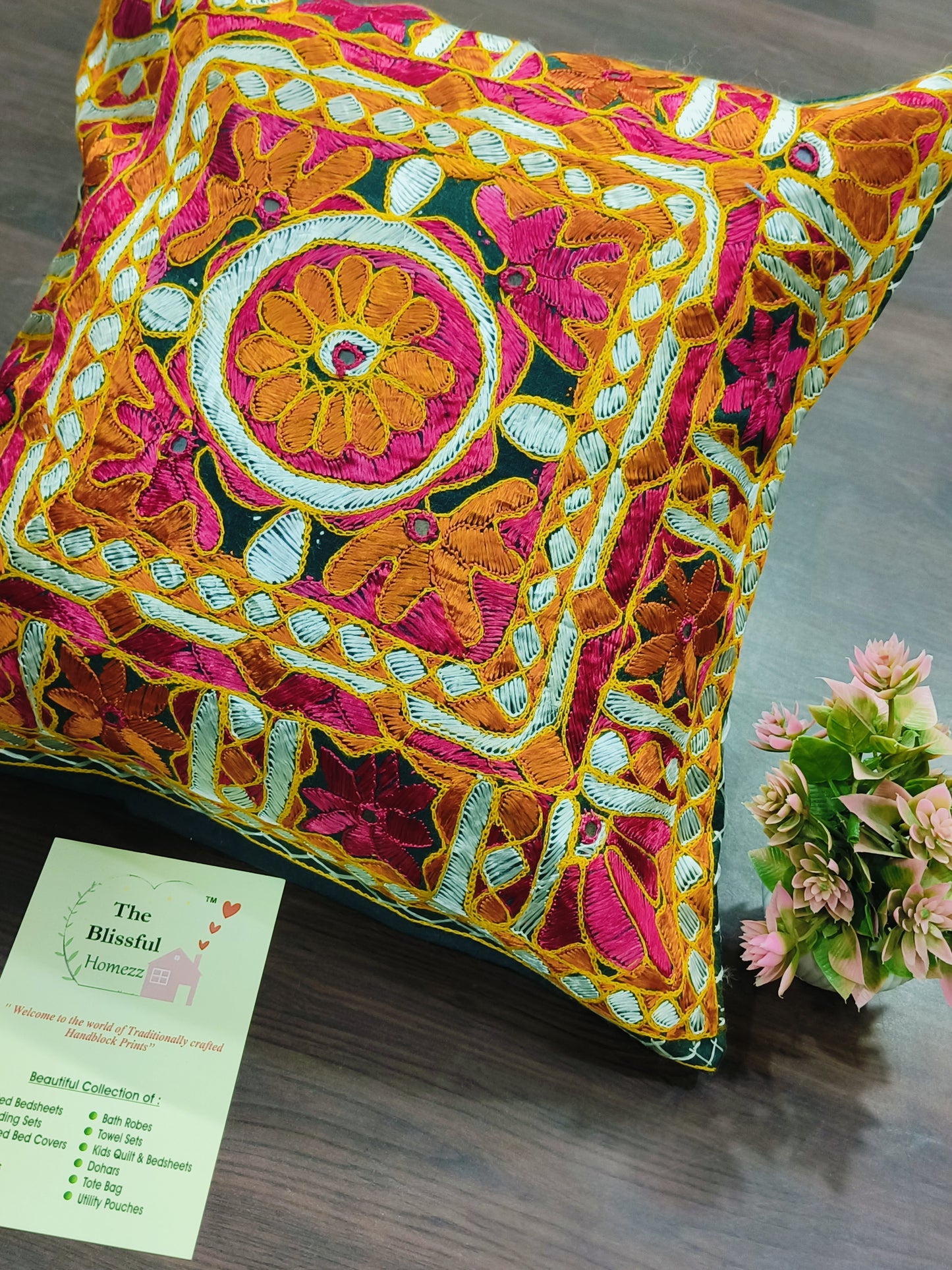 Handblock Printed Cushion Cover