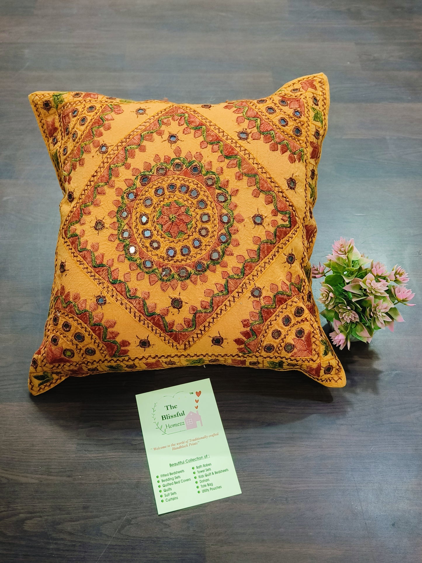 Handblock Printed Cushion Cover
