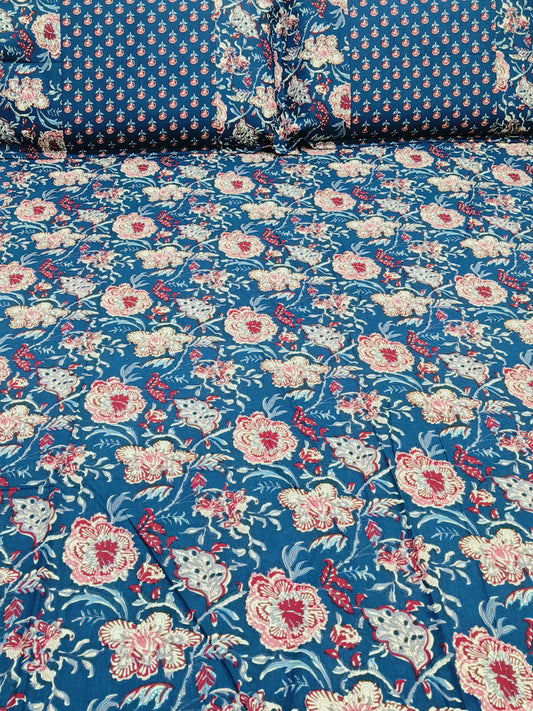 Bedsheet With King Size Pillow Cases