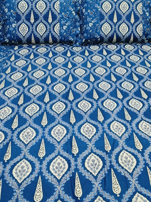 Bedsheet With King Size Pillow Cases