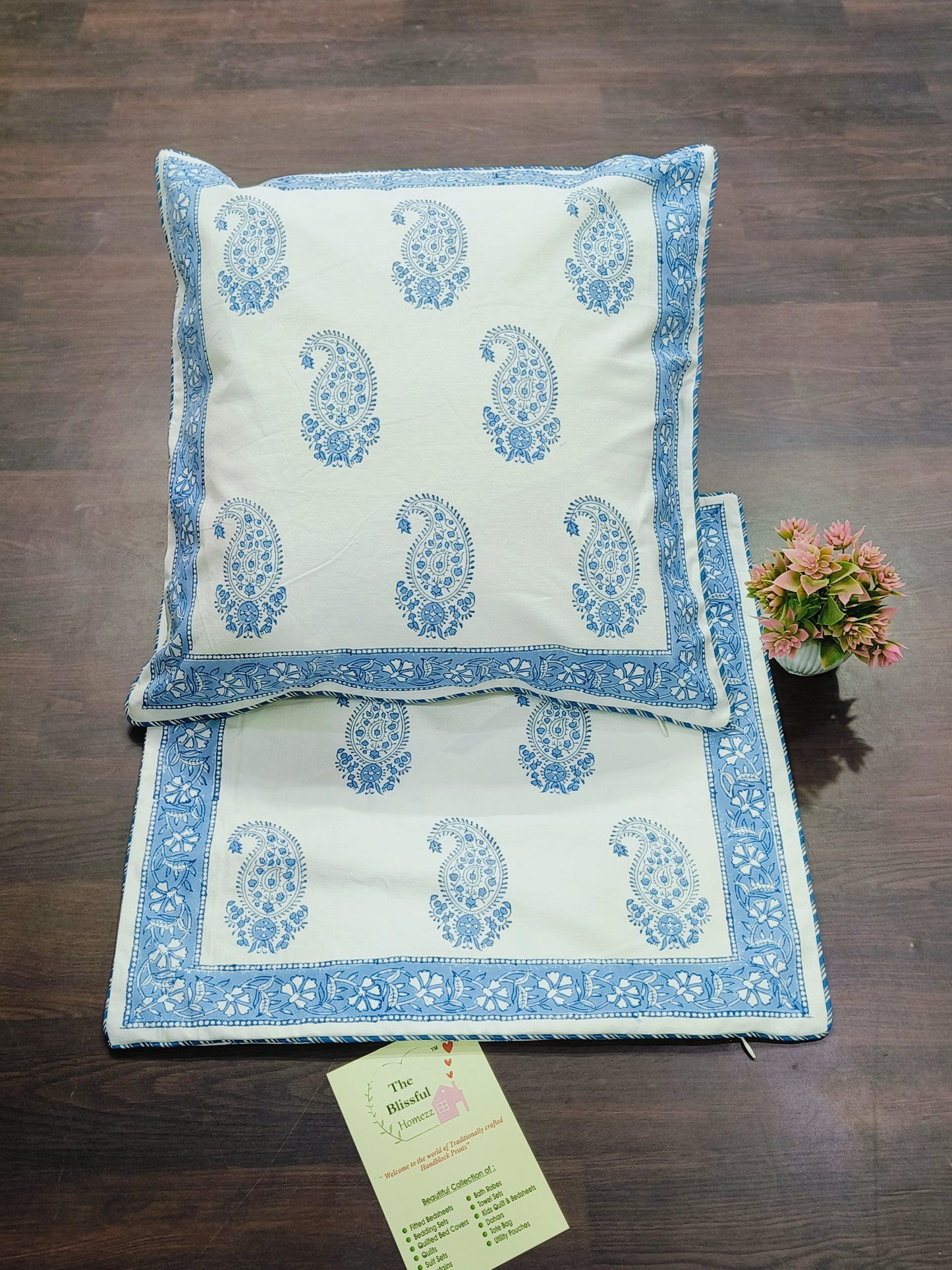 Handblock Printed Cushion Cover