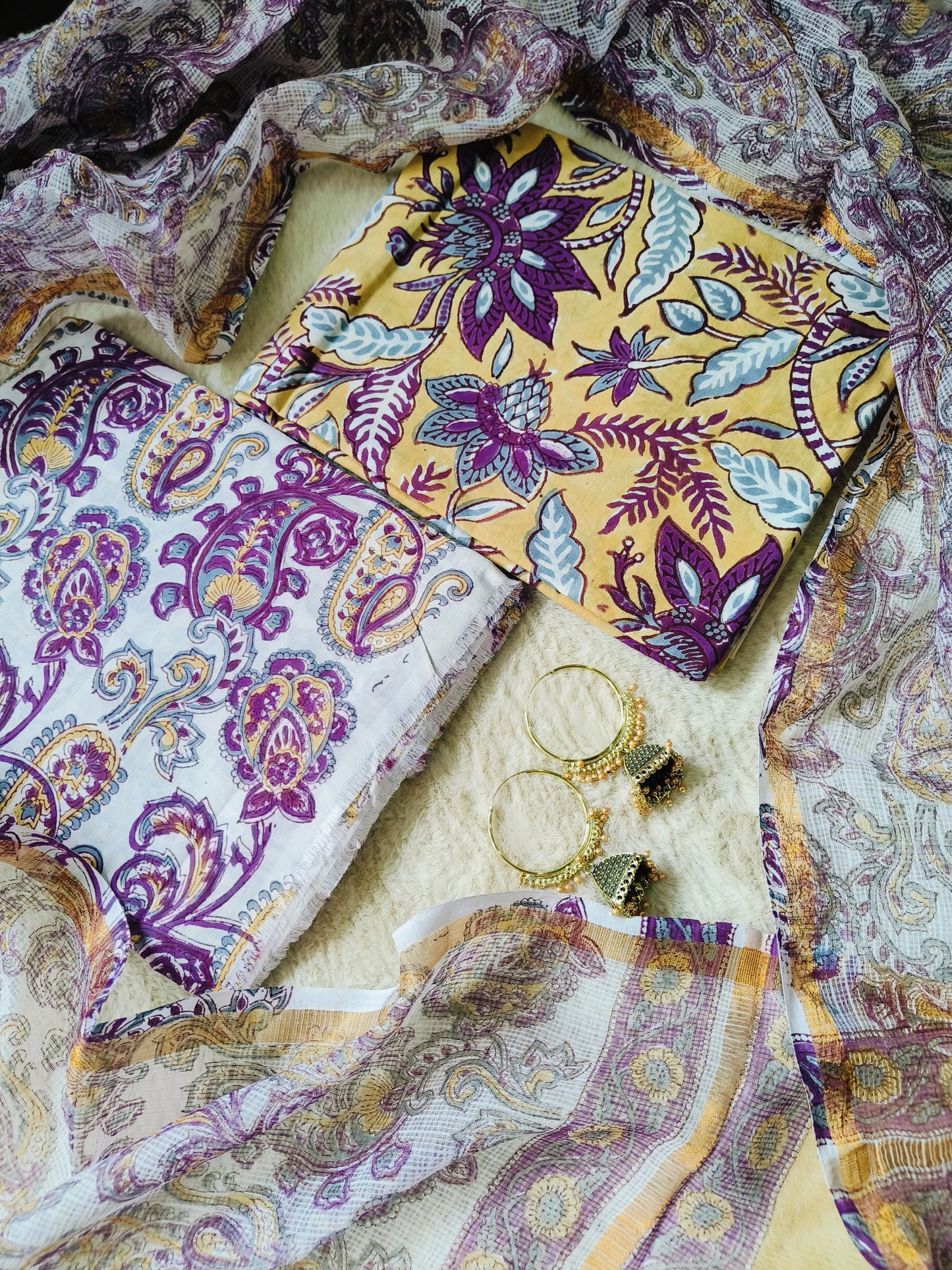 Cotton Suits with Kota Doria Dupatta