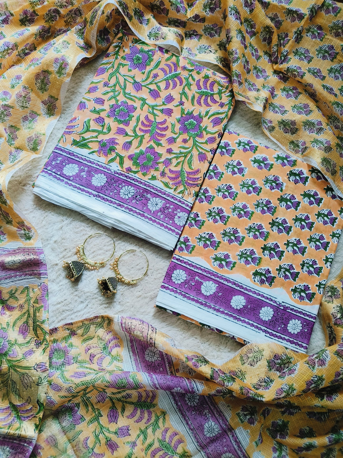Cotton Suits with Kota Doria Dupatta