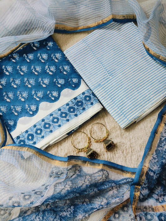 Cotton Suits with Kota Doria Dupatta