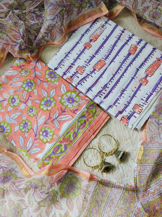 Cotton Suits with Kota Doria Dupatta