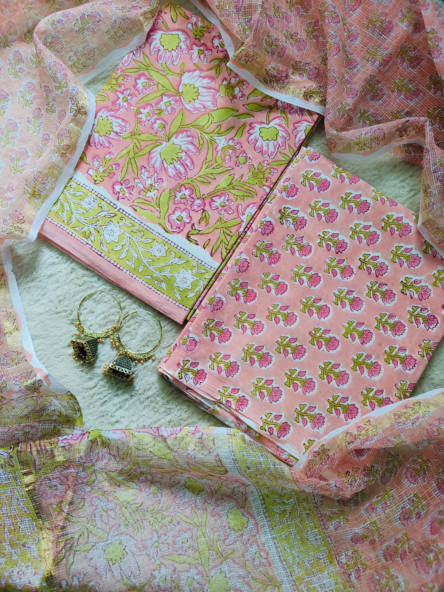 Cotton Suits with Kota Doria Dupatta