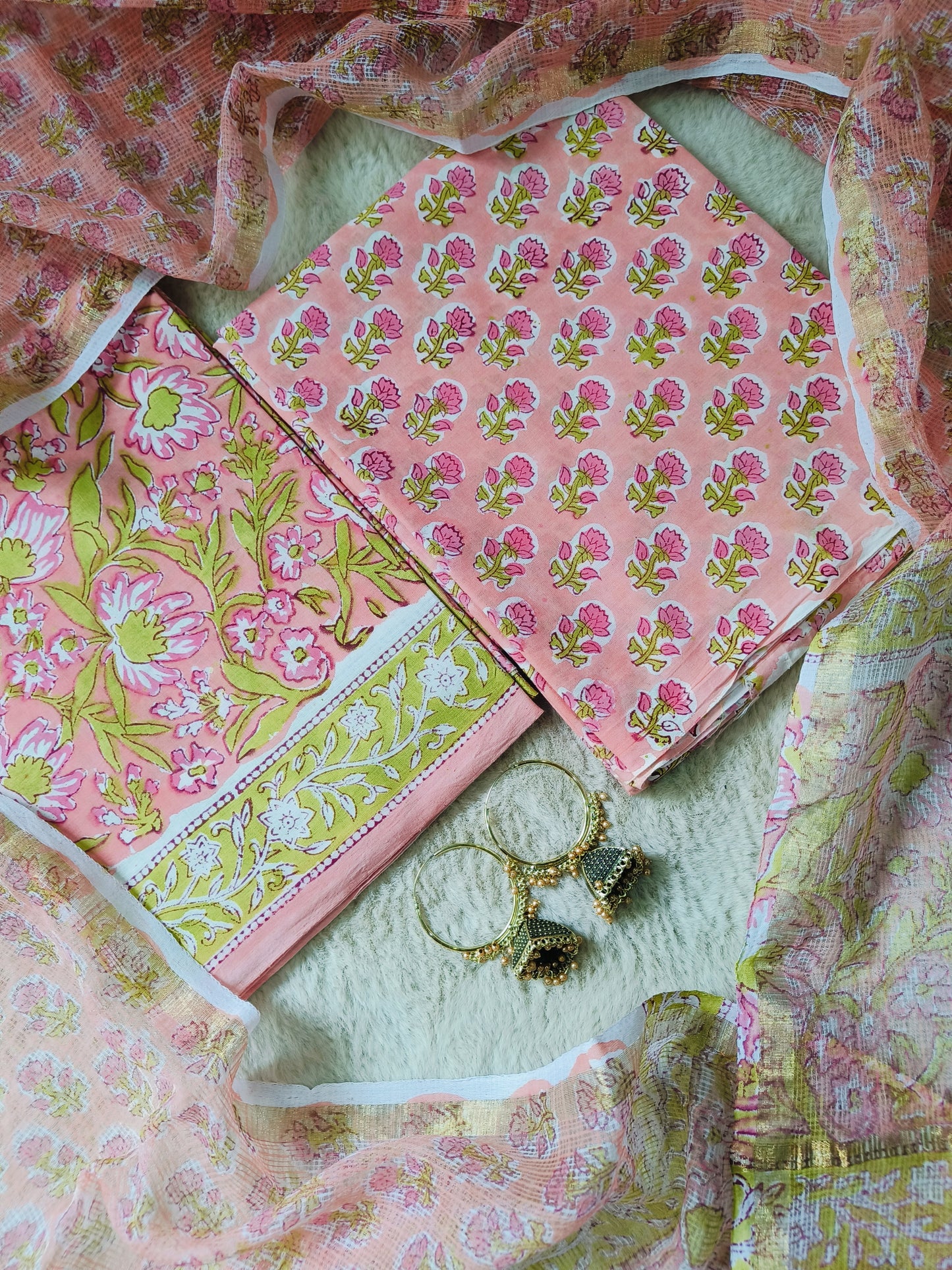 Cotton Suits with Kota Doria Dupatta