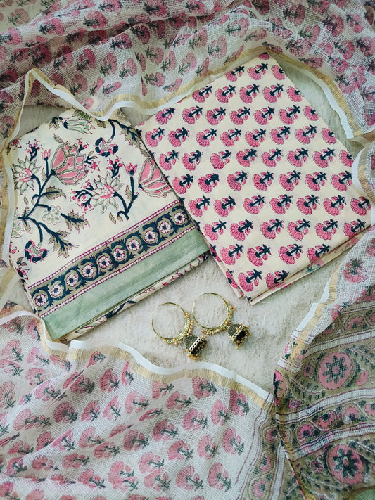 Cotton Suits with Kota Doria Dupatta