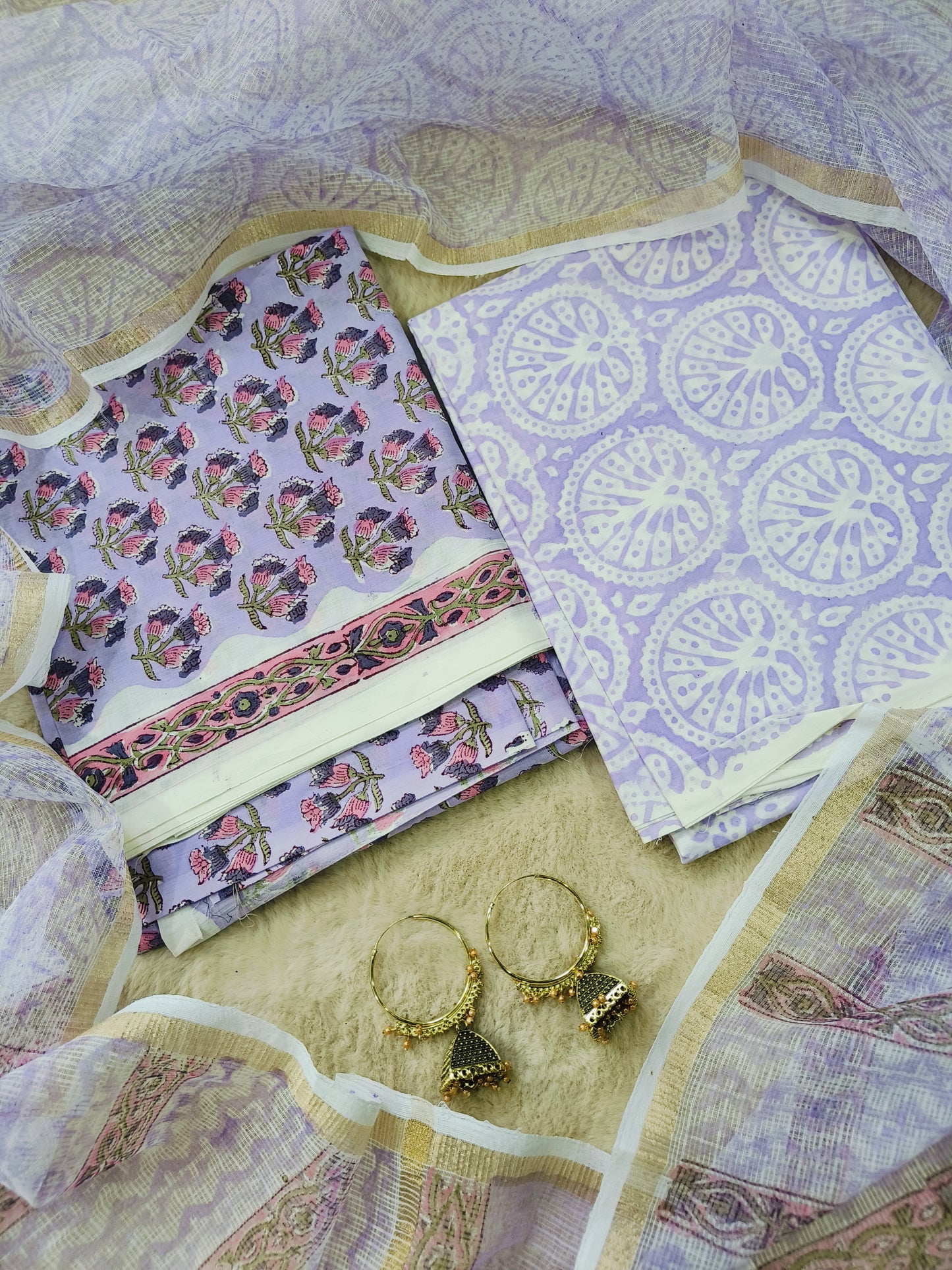 Cotton Suits with Kota Doria Dupatta
