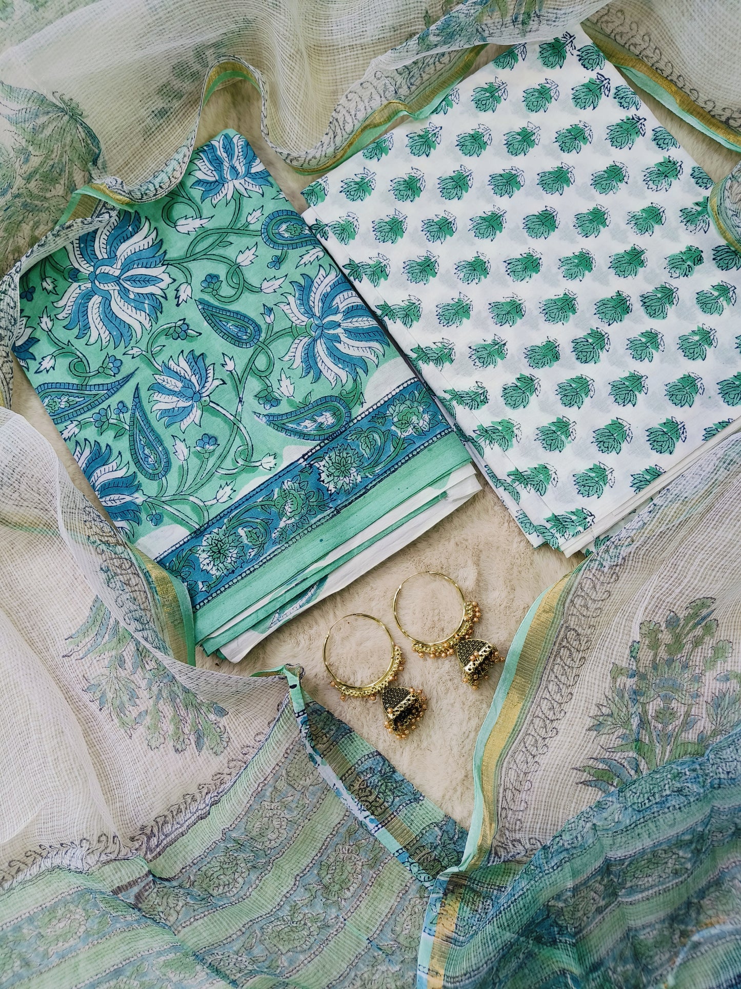 Cotton Suits with Kota Doria Dupatta