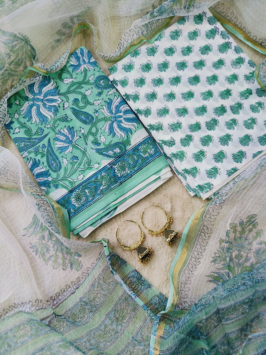 Cotton Suits with Kota Doria Dupatta