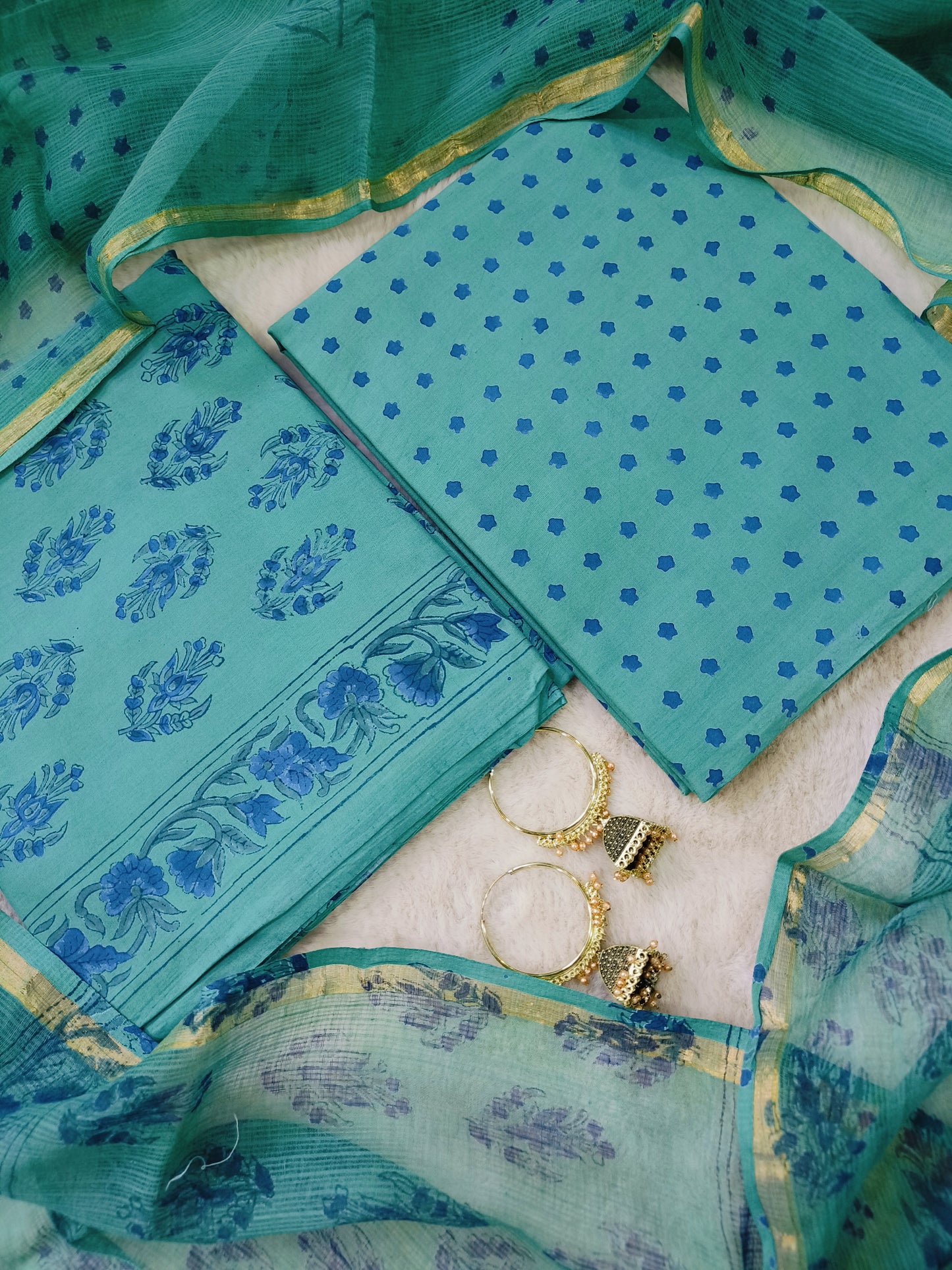 Cotton Suits with Kota Doria Dupatta