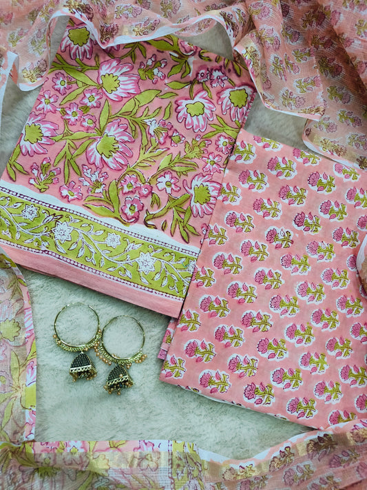 Cotton Suits with Kota Doria Dupatta