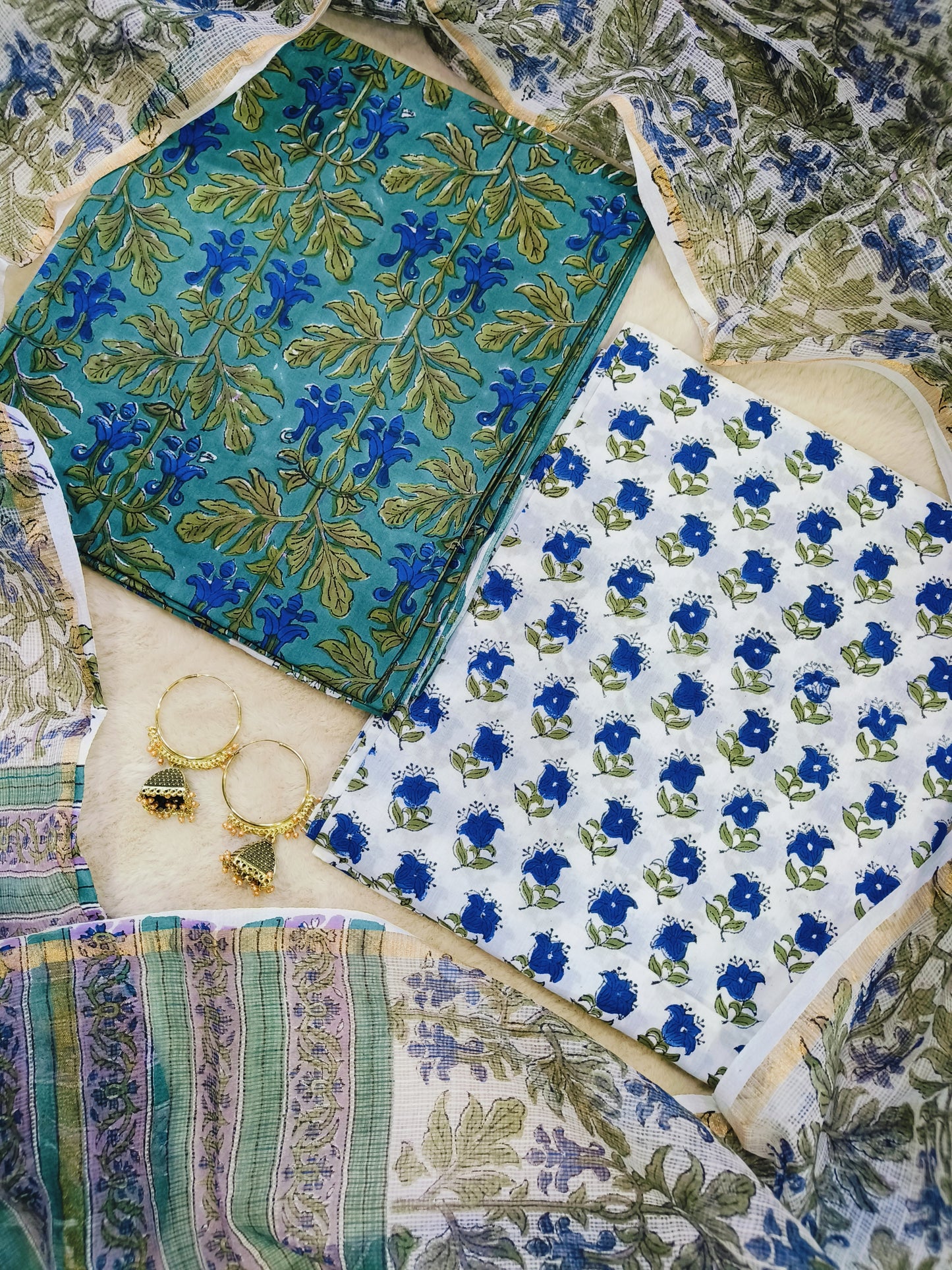 Cotton Suits with Kota Doria Dupatta