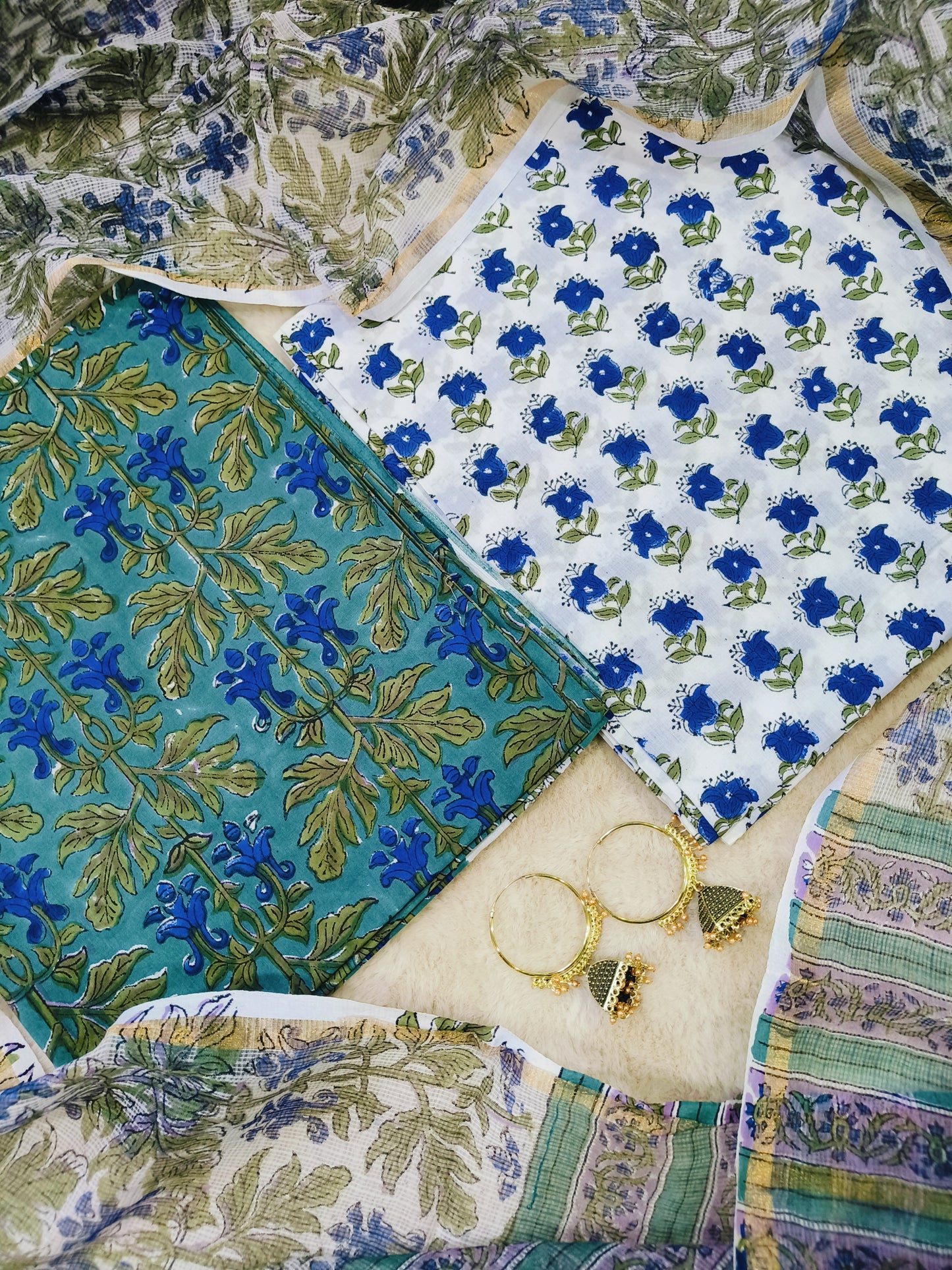 Cotton Suits with Kota Doria Dupatta