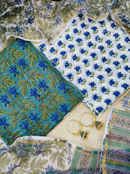 Cotton Suits with Kota Doria Dupatta
