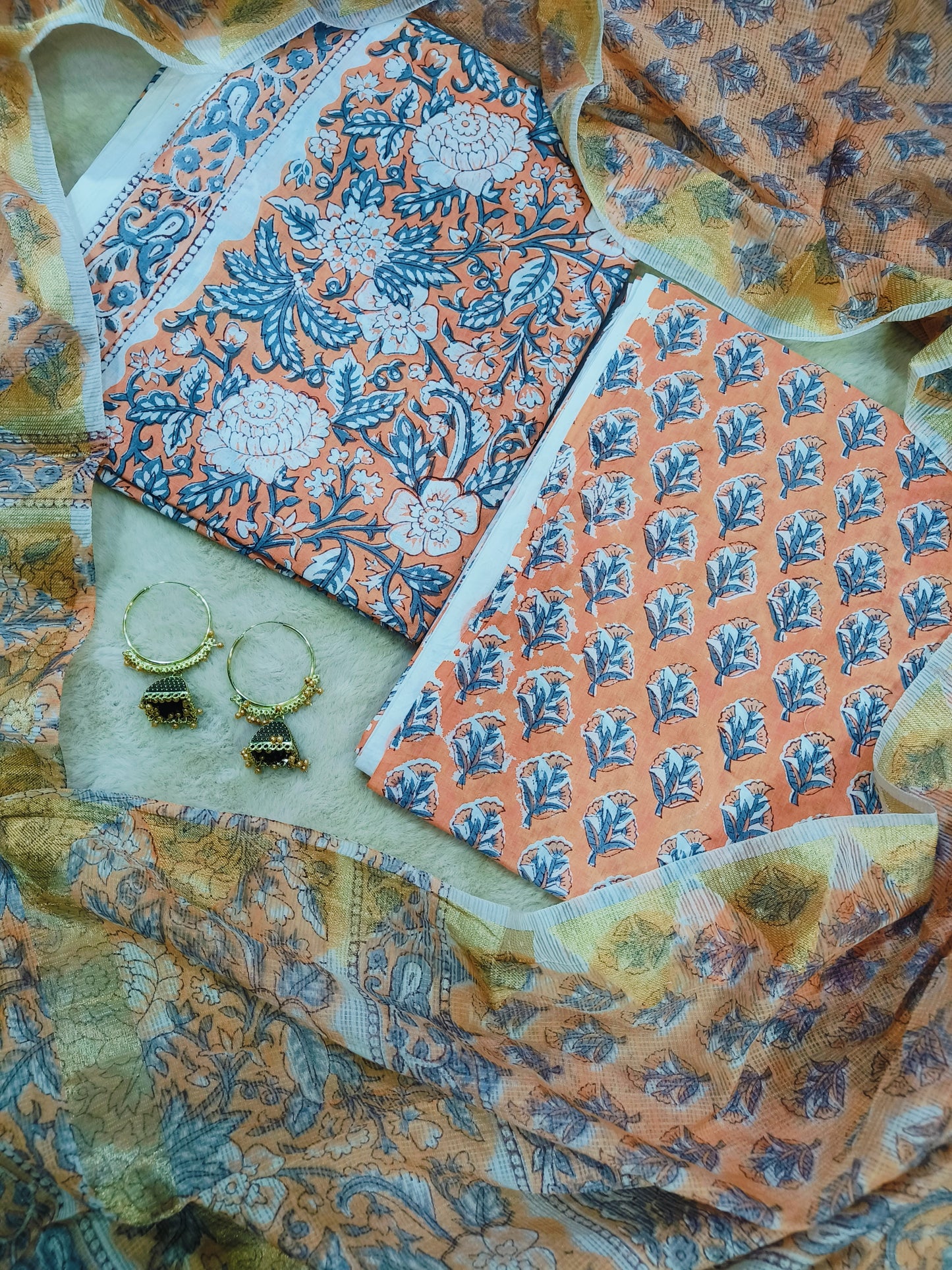 Cotton Suits with Kota Doria Dupatta
