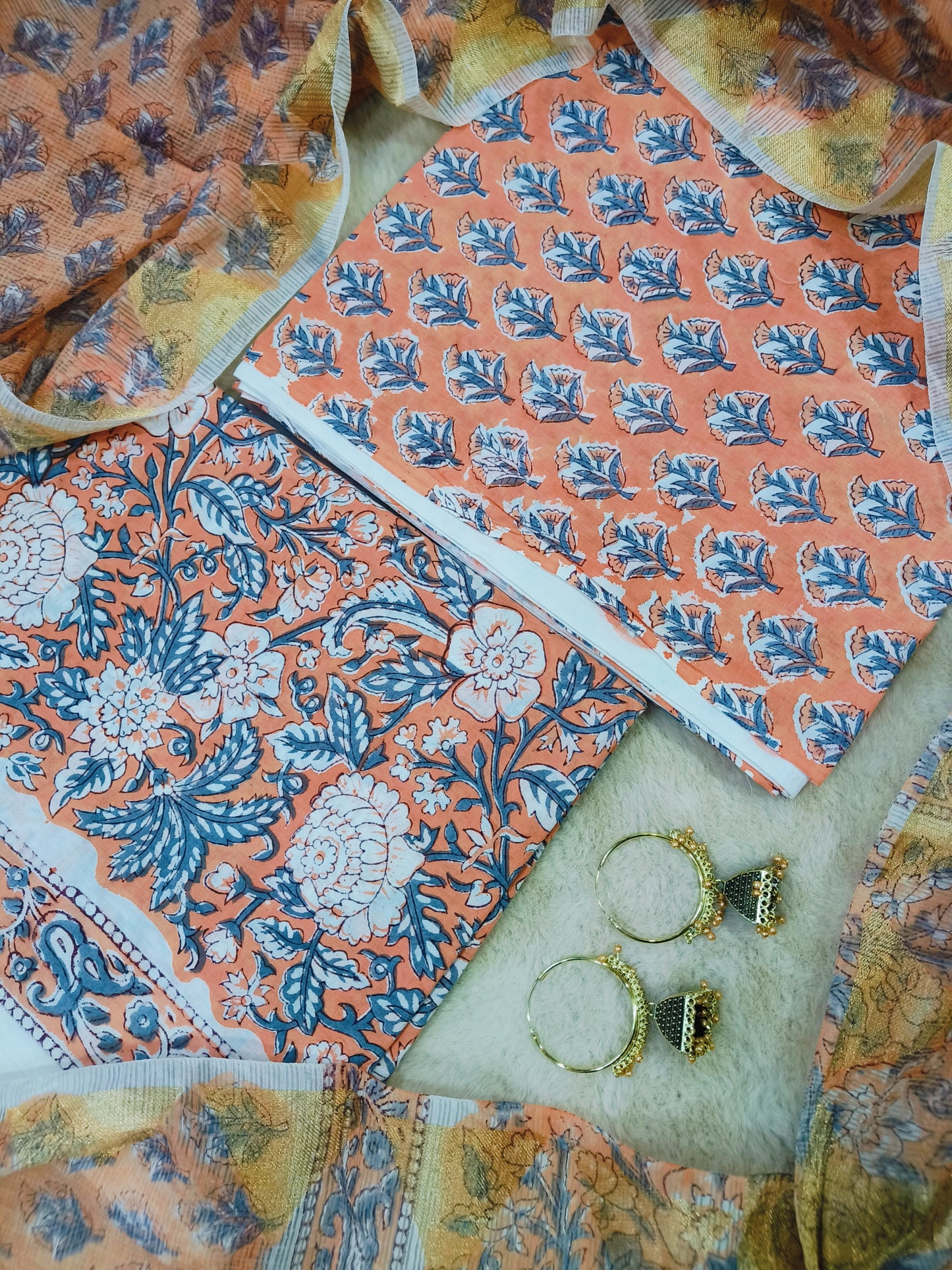Cotton Suits with Kota Doria Dupatta