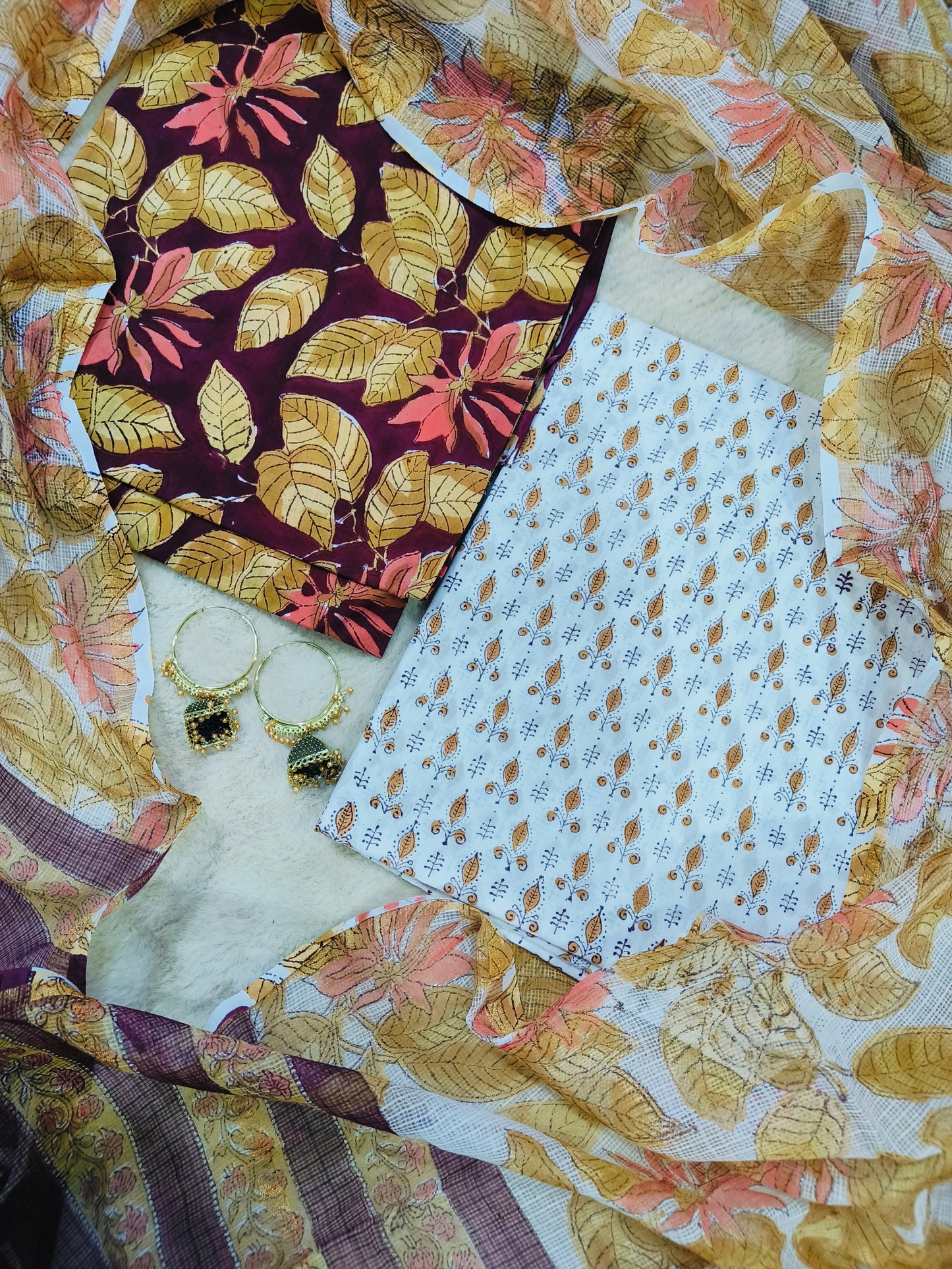 Cotton Suits with Kota Doria Dupatta
