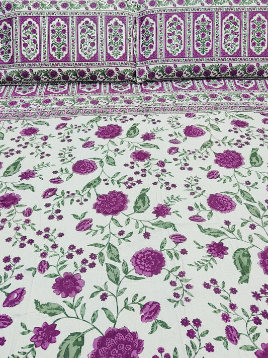 Bedsheet With King Size Pillow Cases