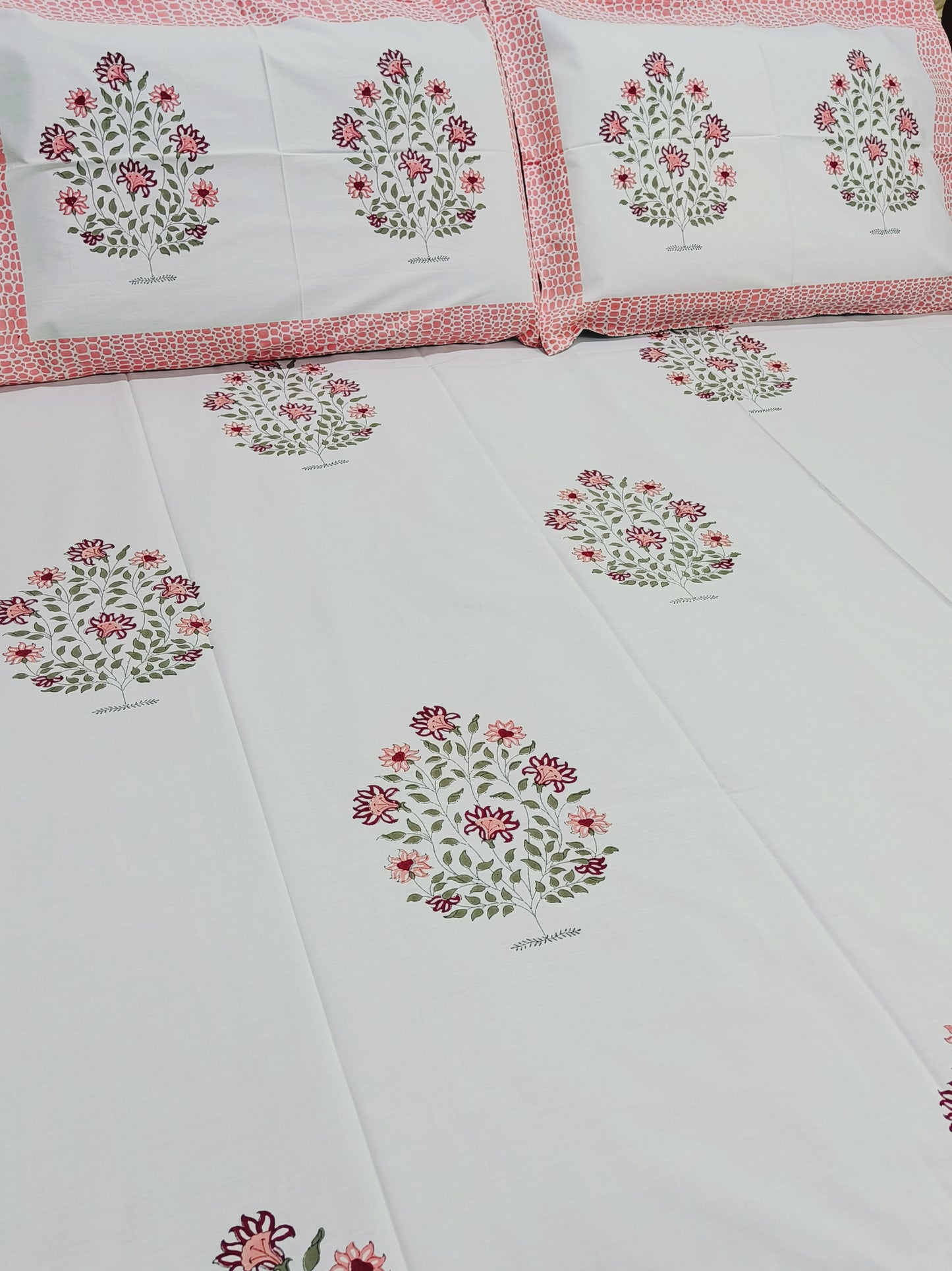 FRESH ARRIVAL Handblock Printed Premium Bedsheets (Dispatch Time 24 Hours)