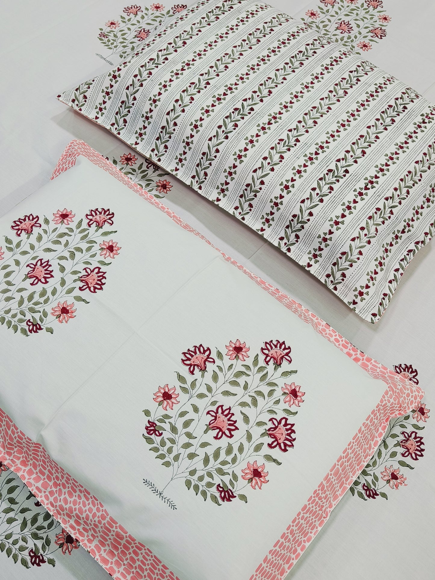 FRESH ARRIVAL Handblock Printed Premium Bedsheets (Dispatch Time 24 Hours)