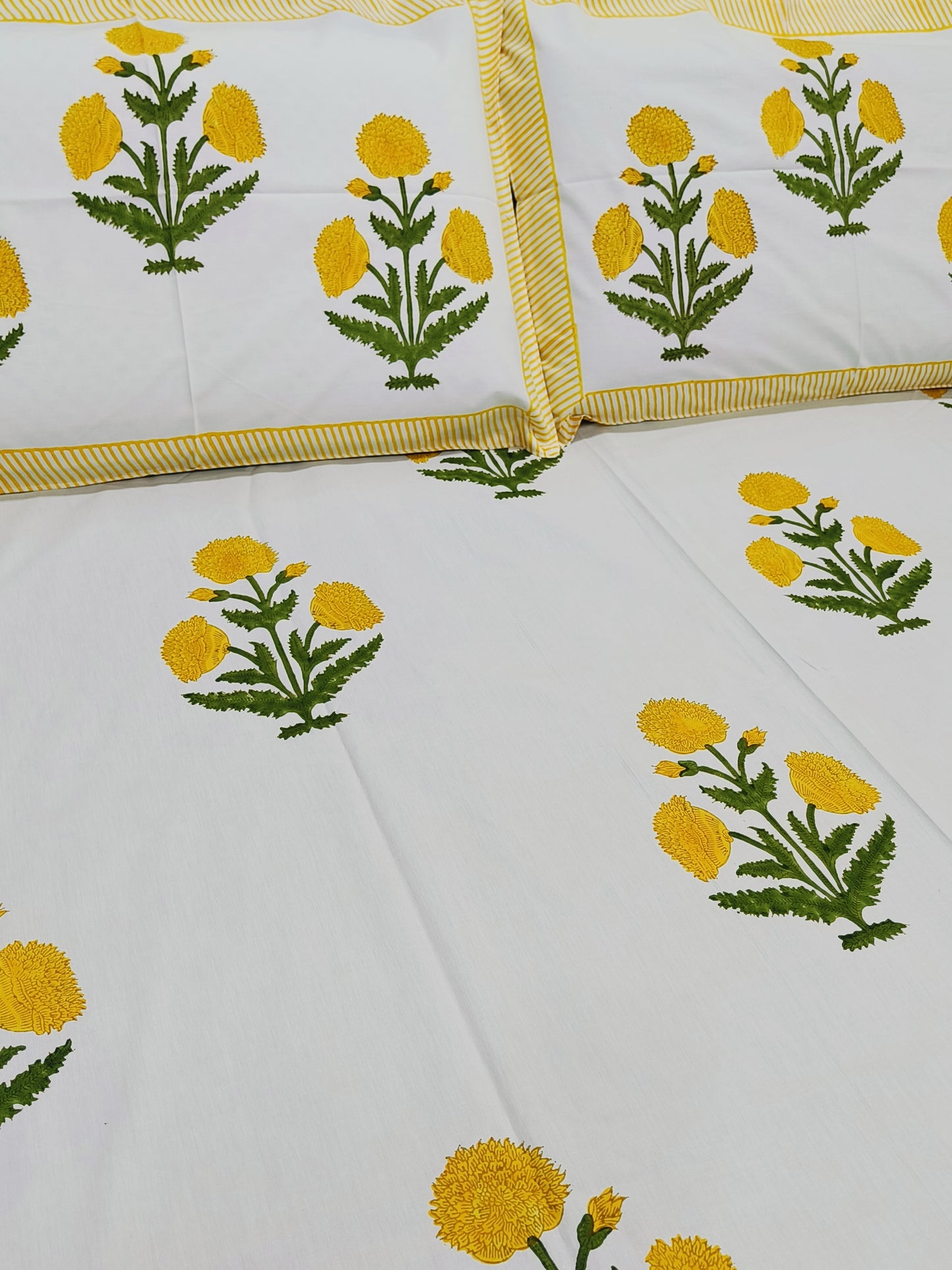 Handblock Printed Premium Bedsheets (Dispatch Time 24 Hours)