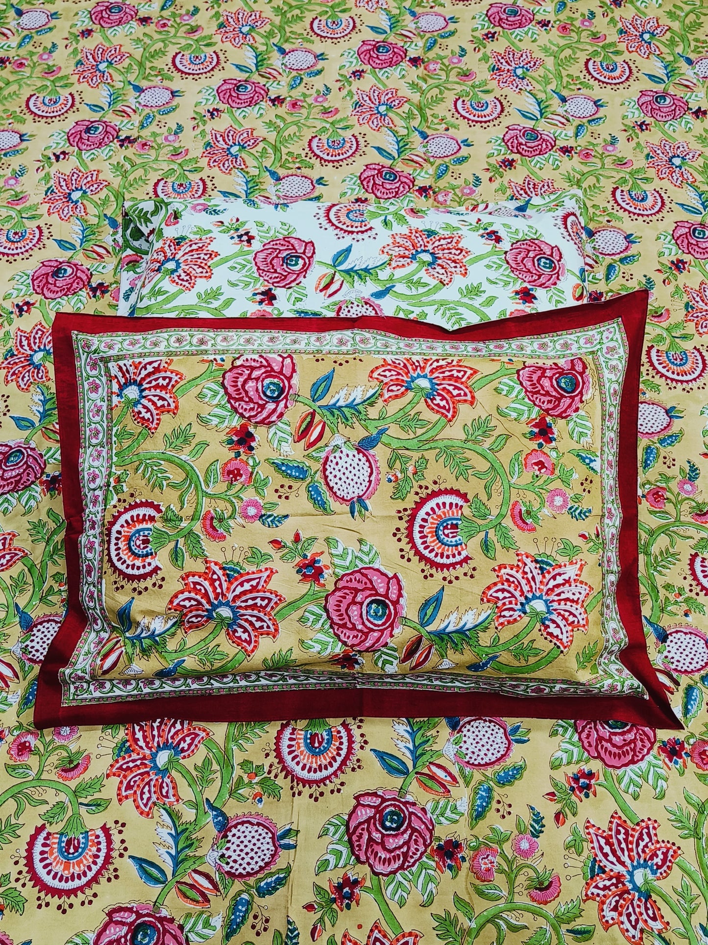 FRESH ARRIVAL Handblock Printed Premium Bedsheets (Dispatch Time 24 Hours)