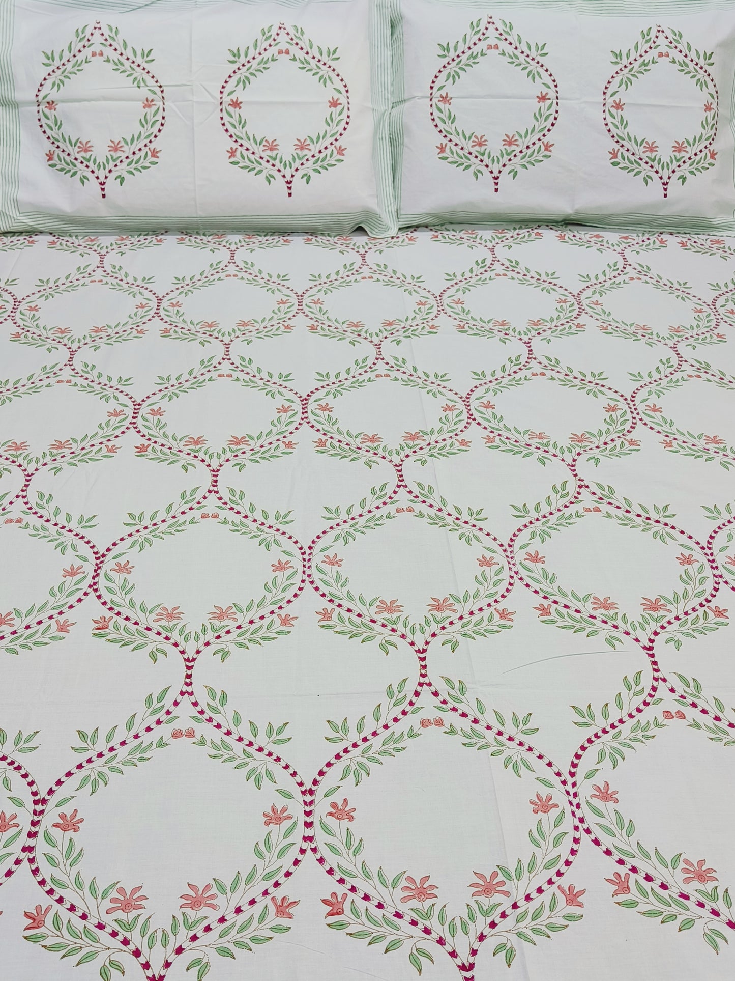 Handblock Printed Premium Bedsheets (Dispatch Time 24 Hours)