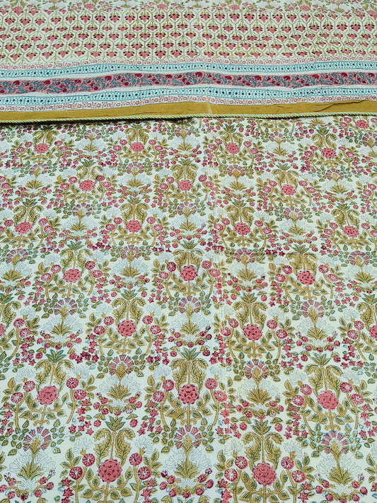 FRESH ARRIVAL Handblock Printed Premium Double Bed Dohars