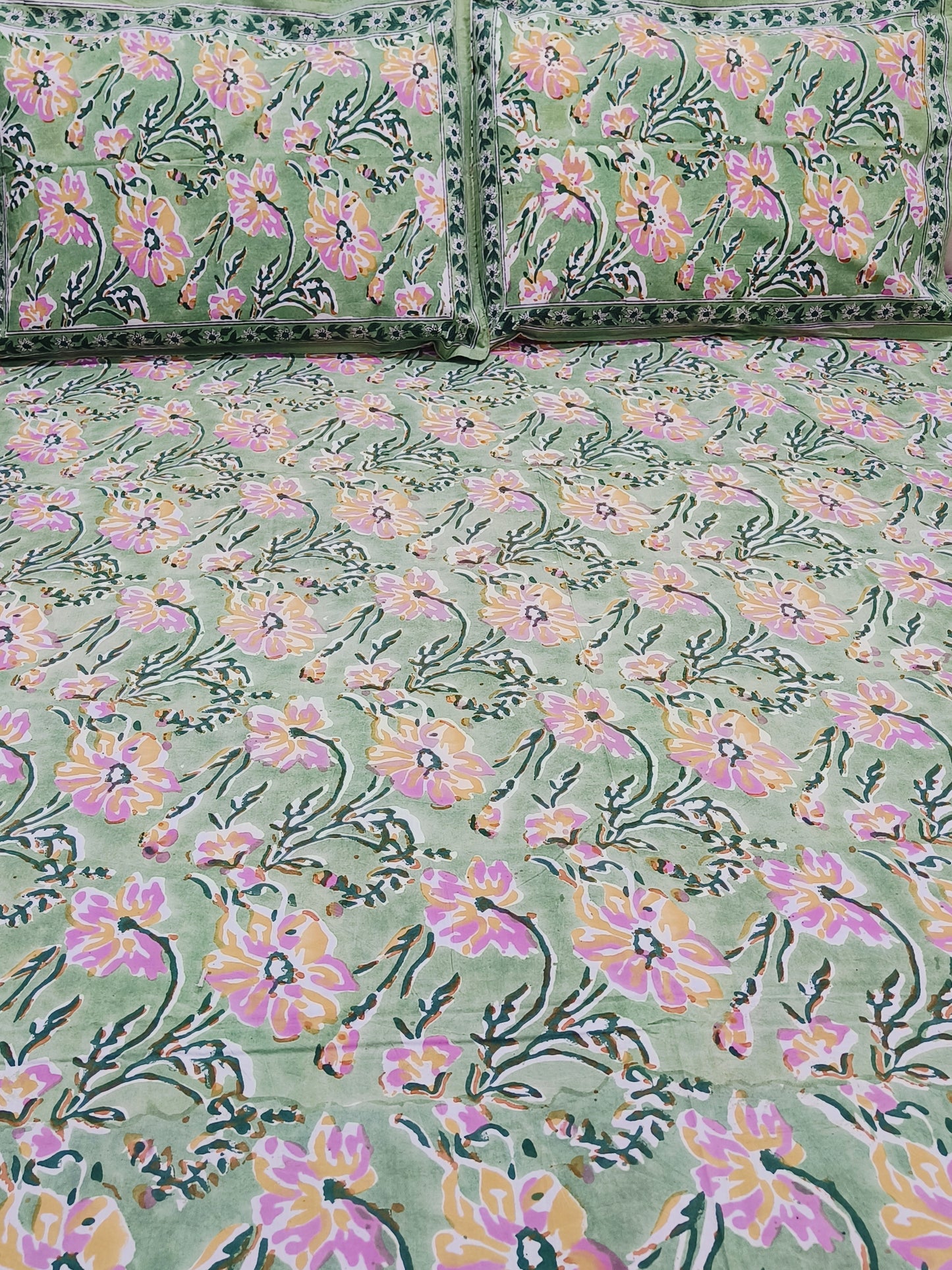 FRESH ARRIVAL Handblock Printed Premium Bedsheets (Dispatch Time 24 Hours)