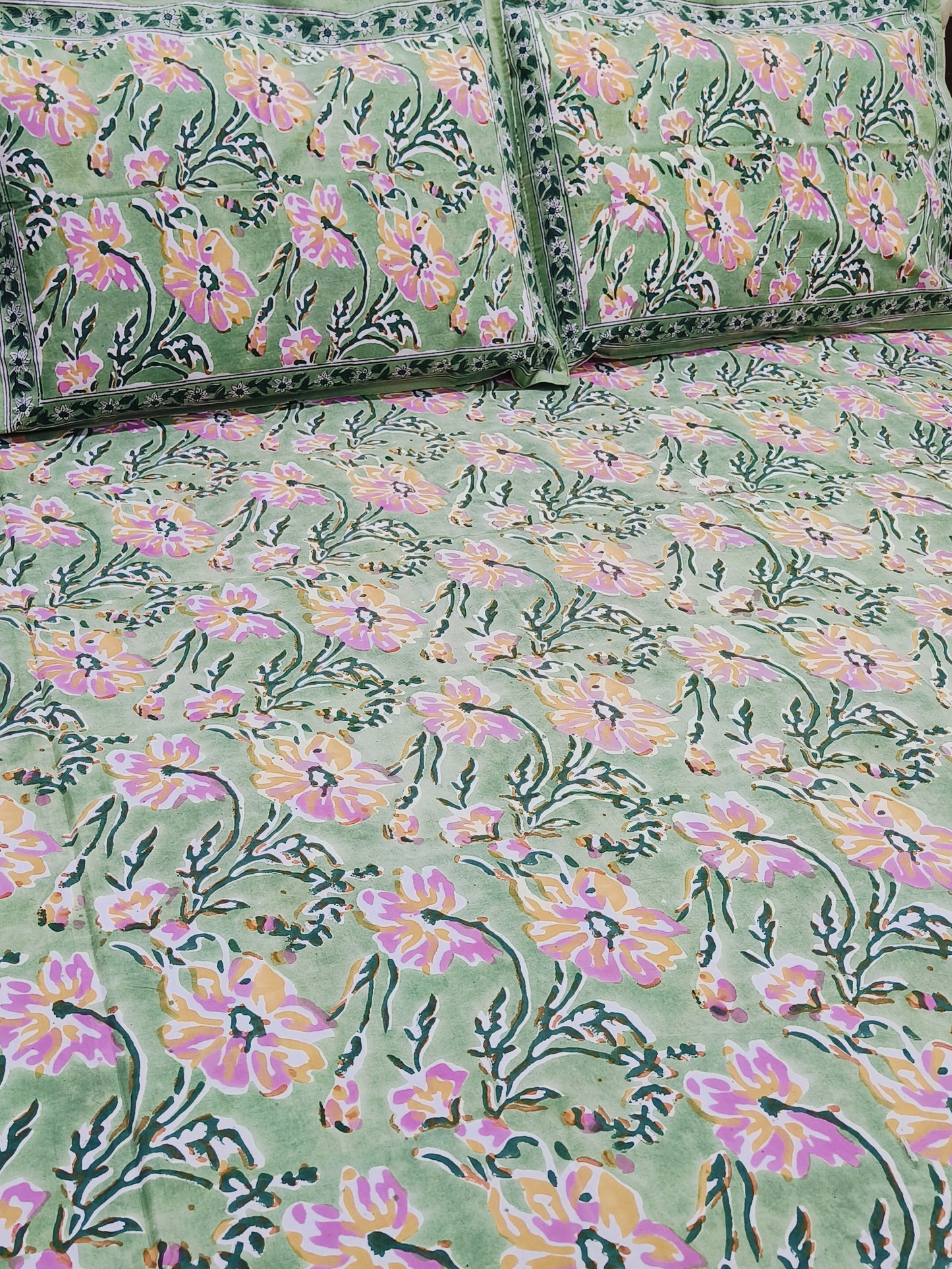 FRESH ARRIVAL Handblock Printed Premium Bedsheets (Dispatch Time 24 Hours)