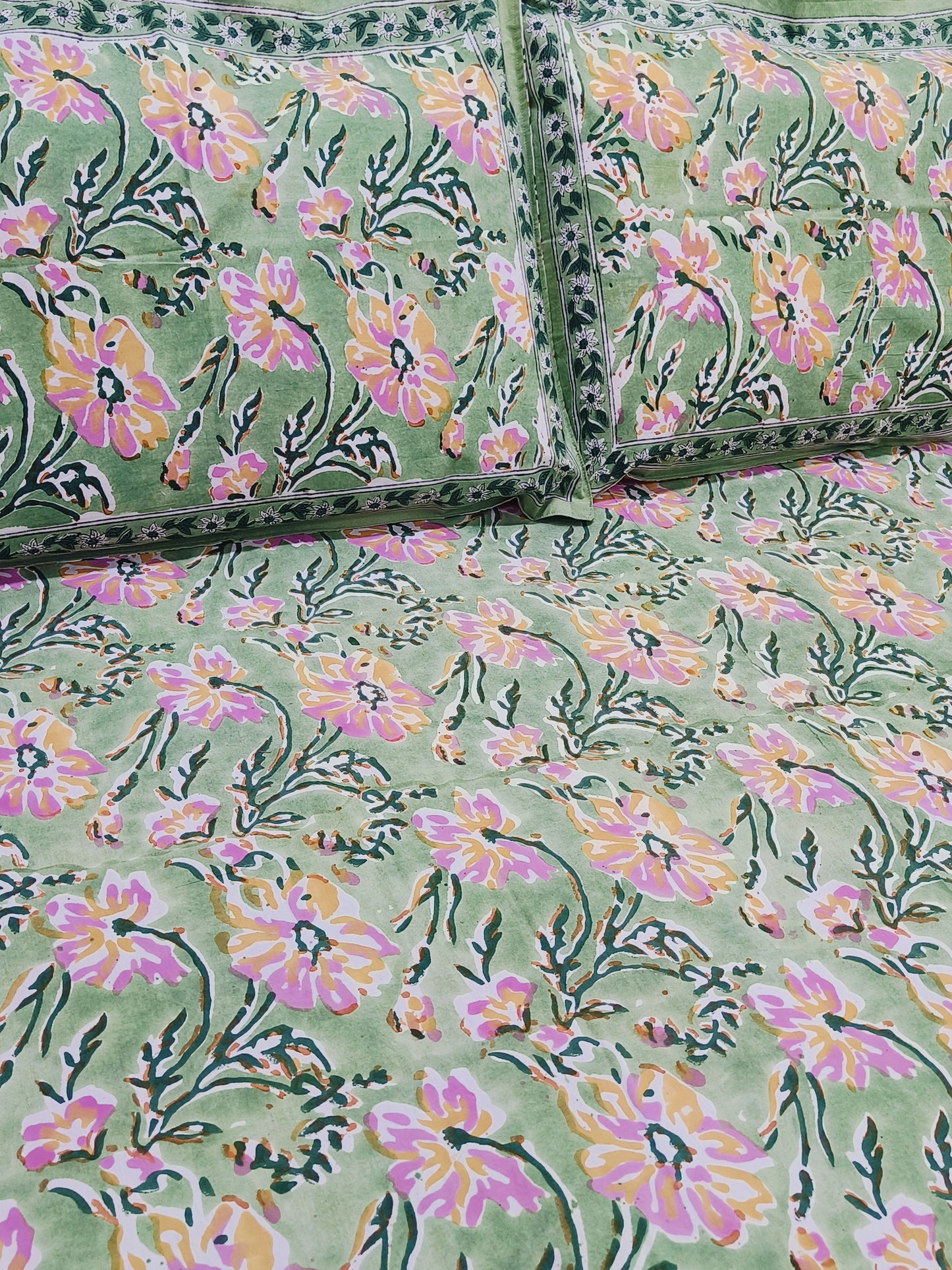 FRESH ARRIVAL Handblock Printed Premium Bedsheets (Dispatch Time 24 Hours)