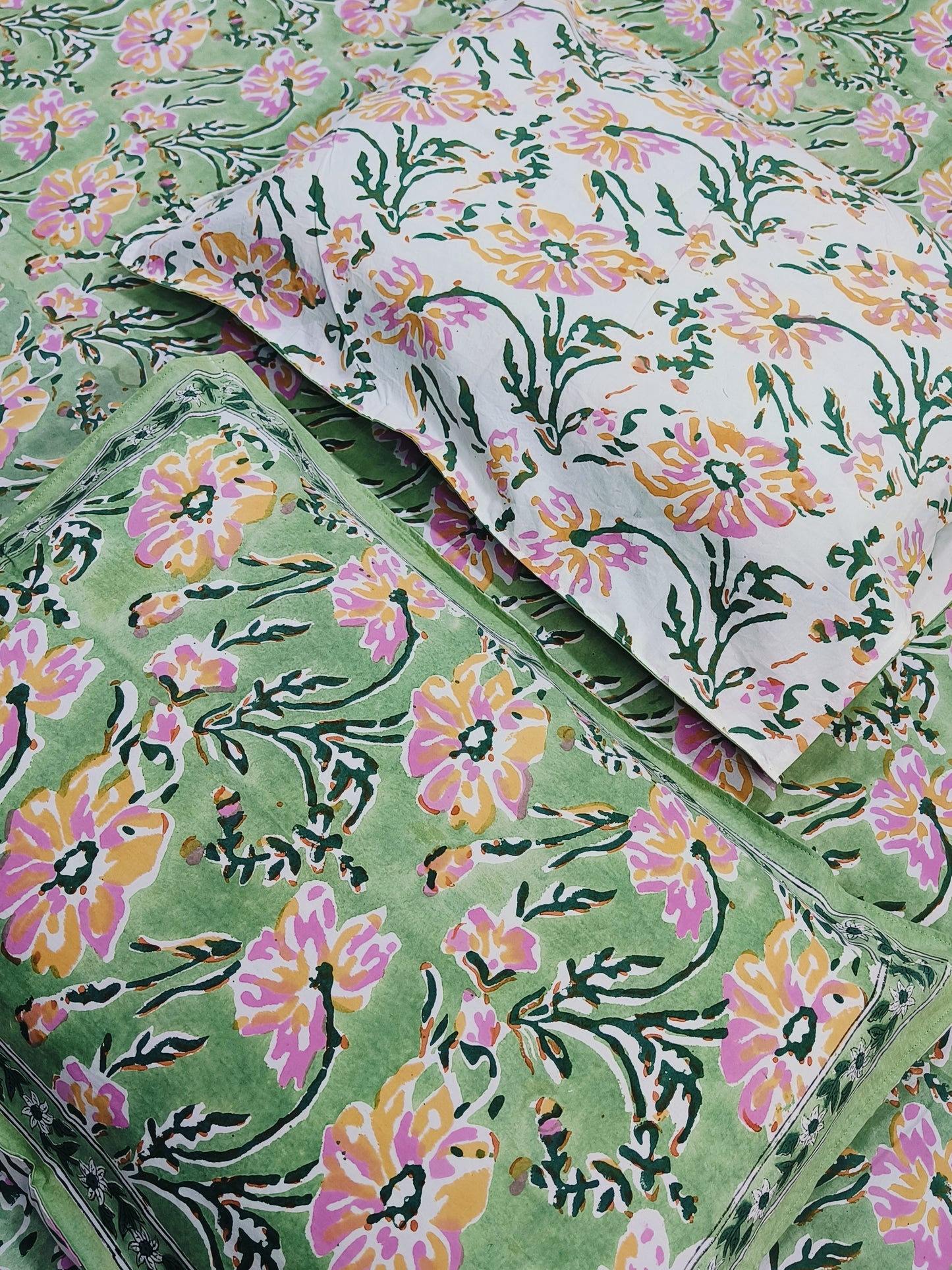 FRESH ARRIVAL Handblock Printed Premium Bedsheets (Dispatch Time 24 Hours)