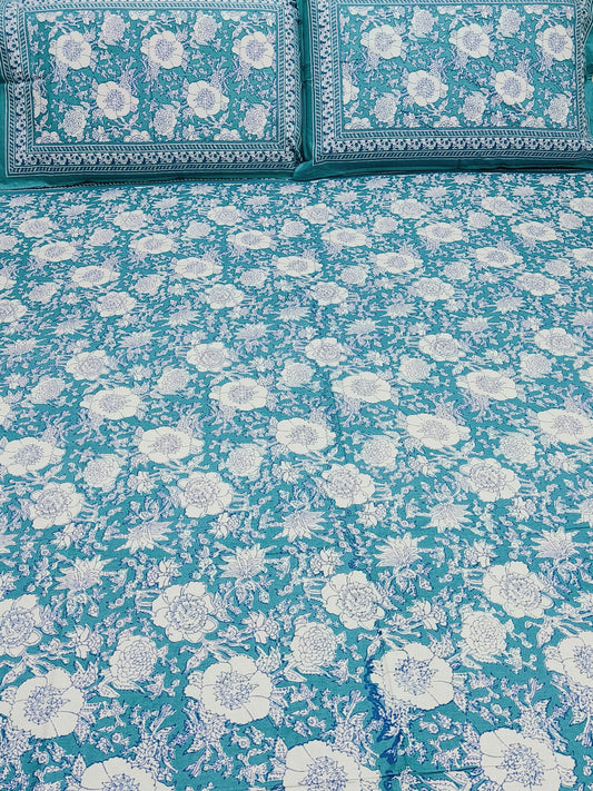Bedsheet With King Size Pillow Cases