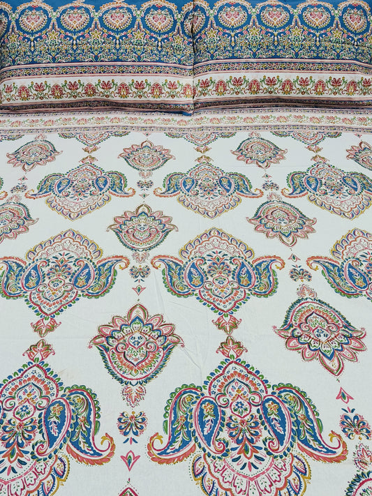 FRESH ARRIVALS Gulbahaar King Size Bedsheets(Dispatch Time 24 Hours)