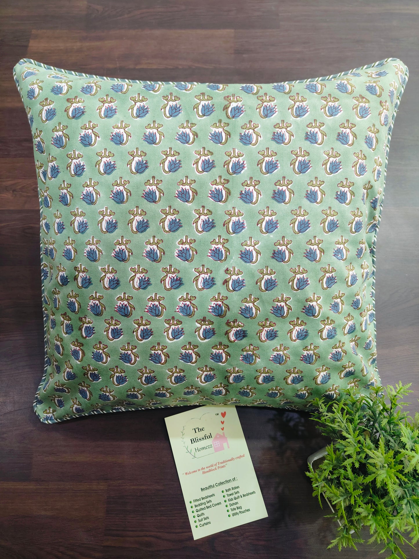 Handblock Printed Cushion Cover