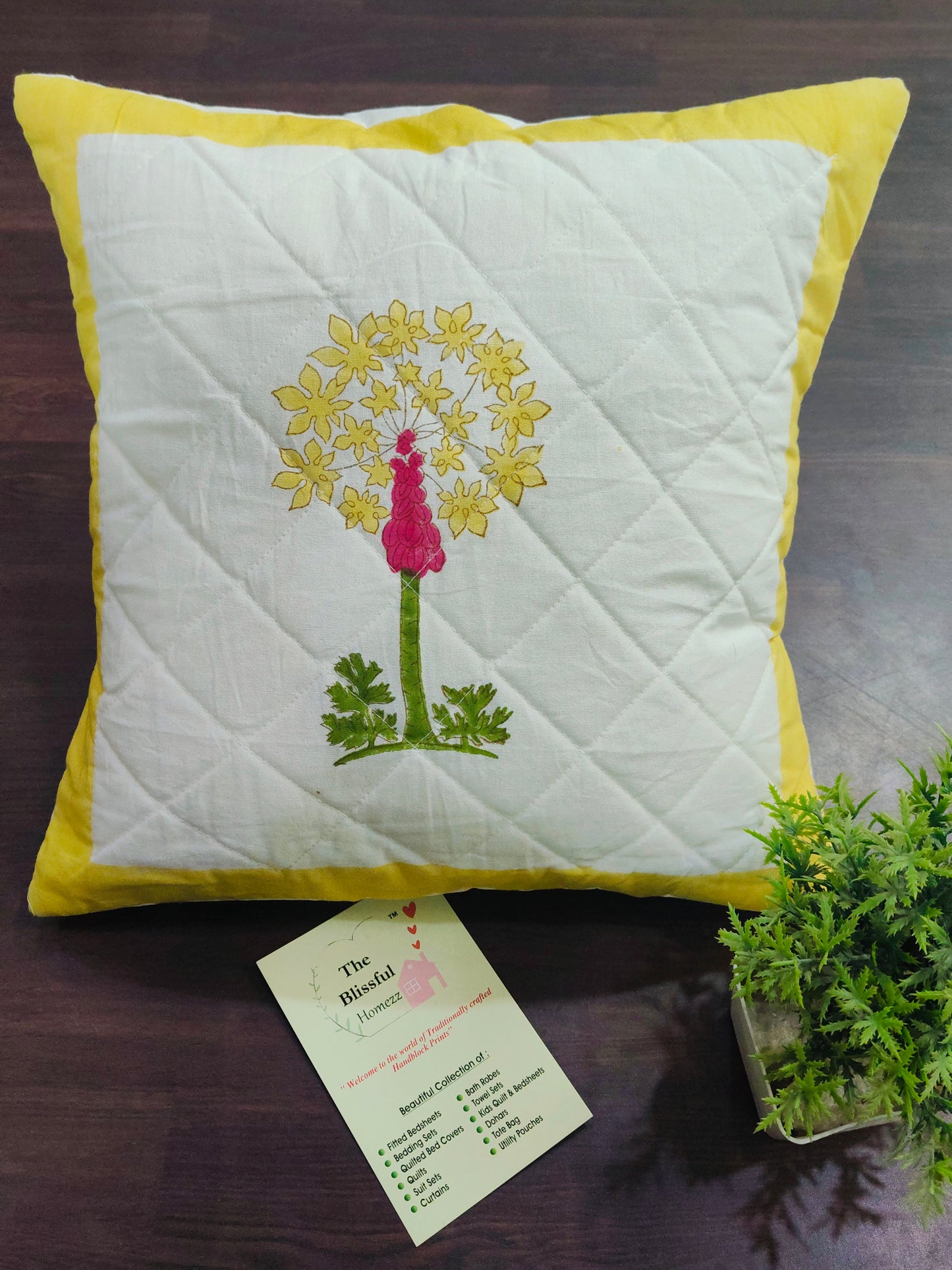 Handblock Printed Cushion Cover