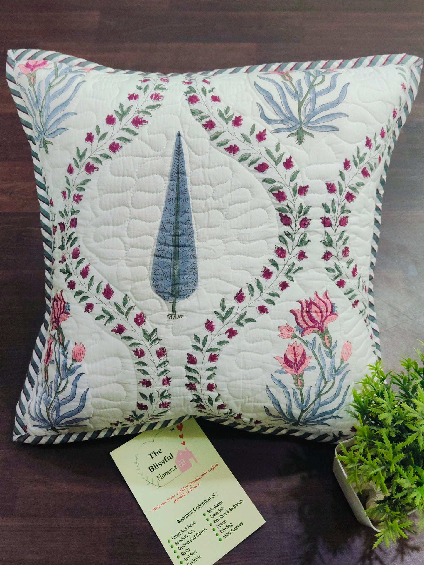 Handblock Printed Cushion Cover