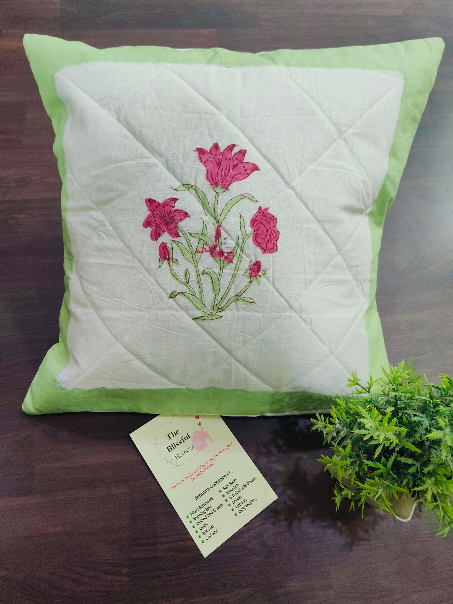Handblock Printed Cushion Cover