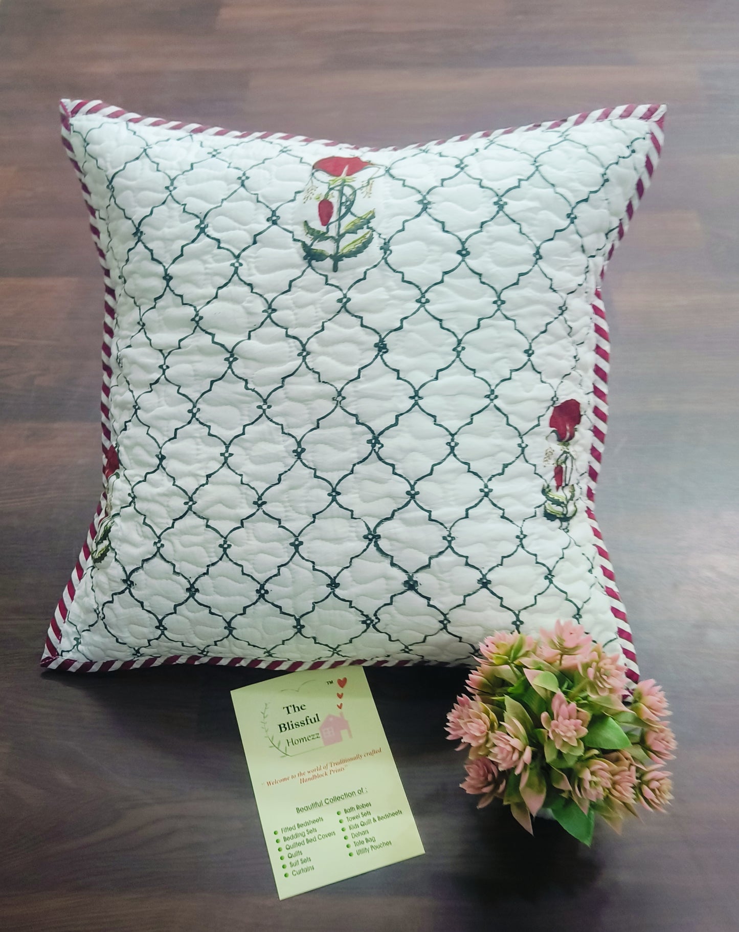 Handblock Printed Cushion Cover